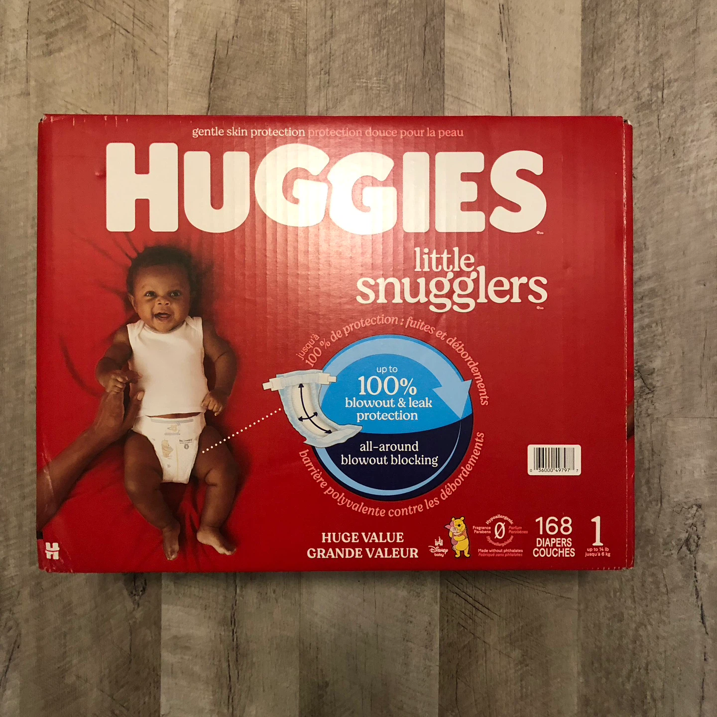 Huggies Little Snugglers Diapers Size 1 - 168 Count