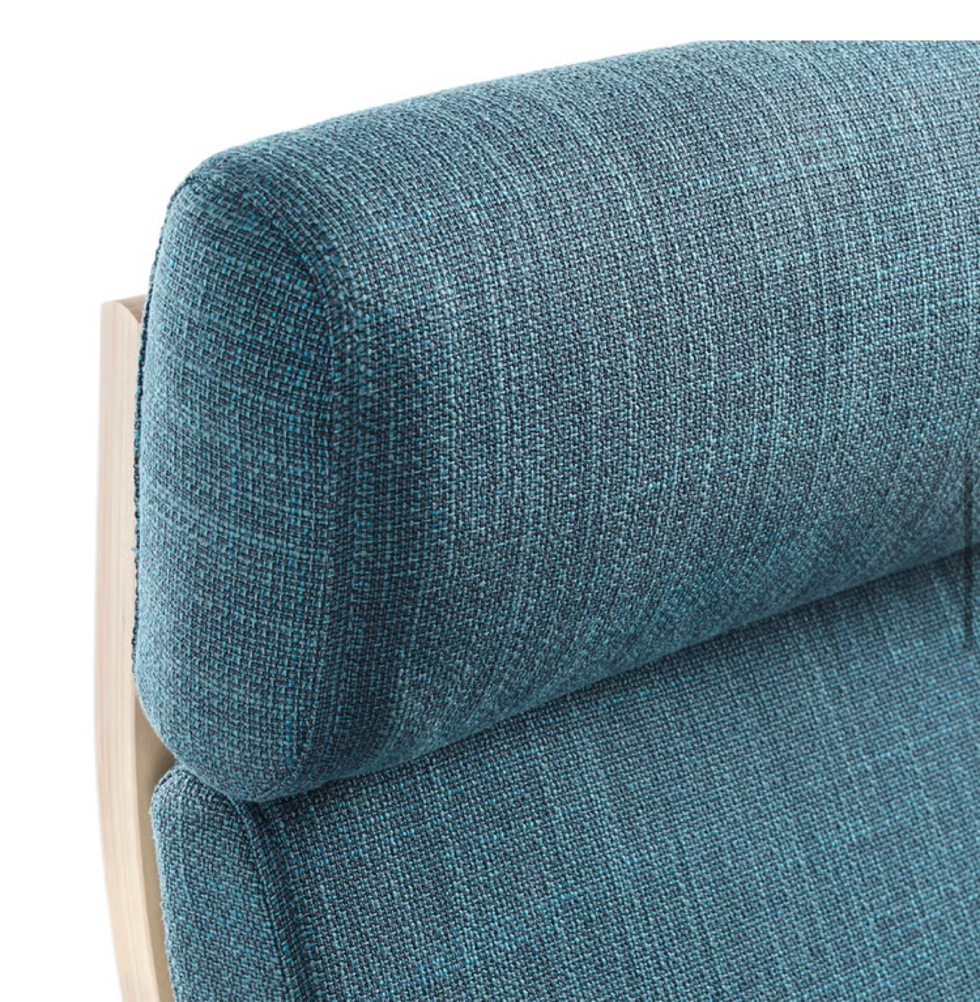 IKEA POÄNG Armchair, Birch Veneer/Hillared Dark Blue - photo 3