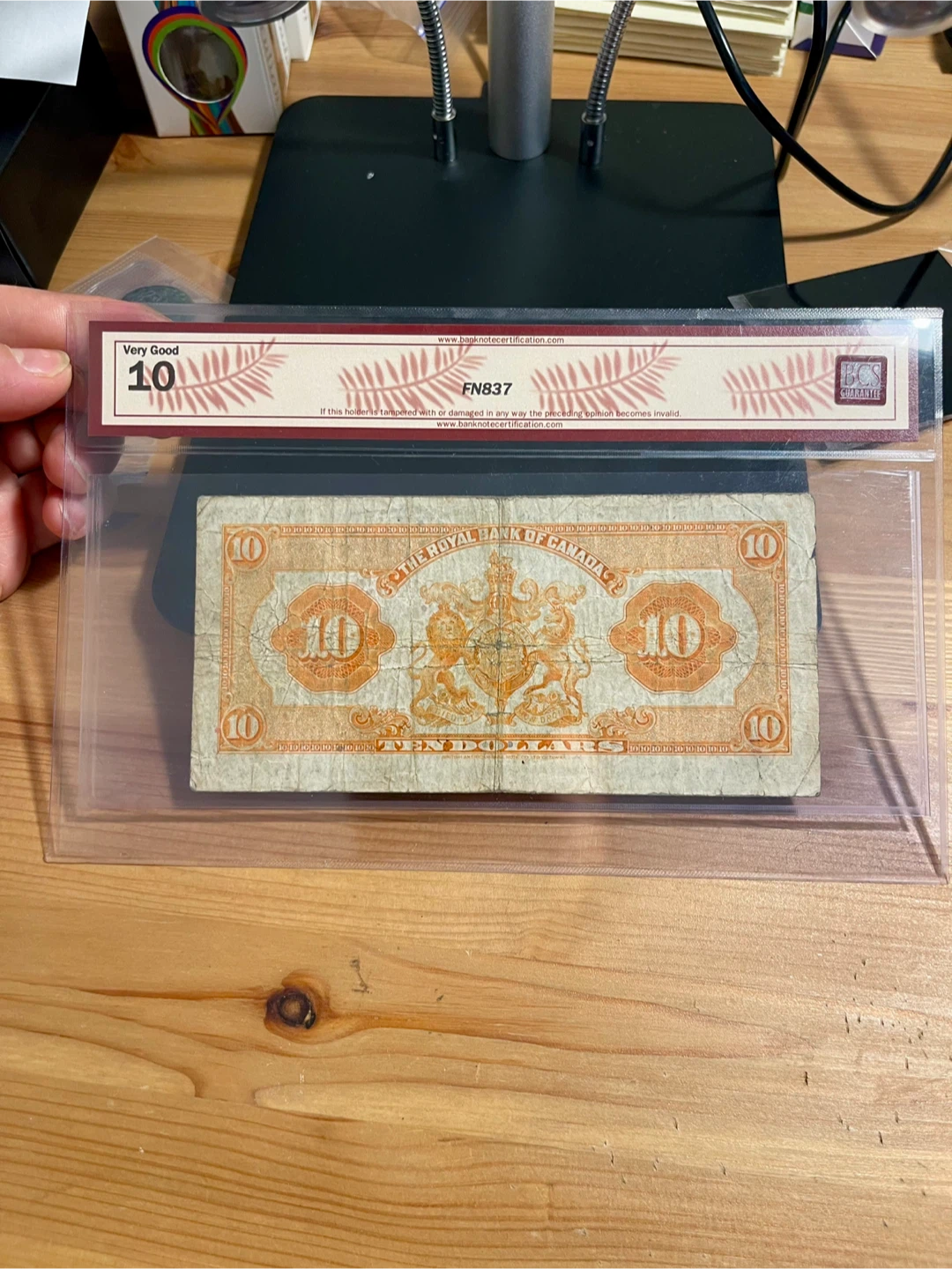 1935 Royal Bank of Canada $10 Bill - Very Good - photo 2