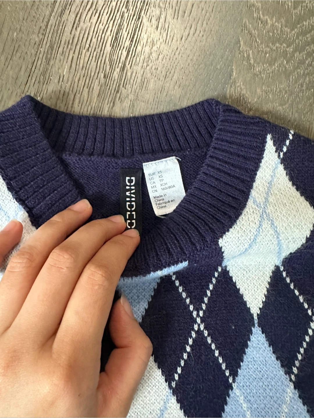 🦋H&M Argyle Sweater Vest - photo 2