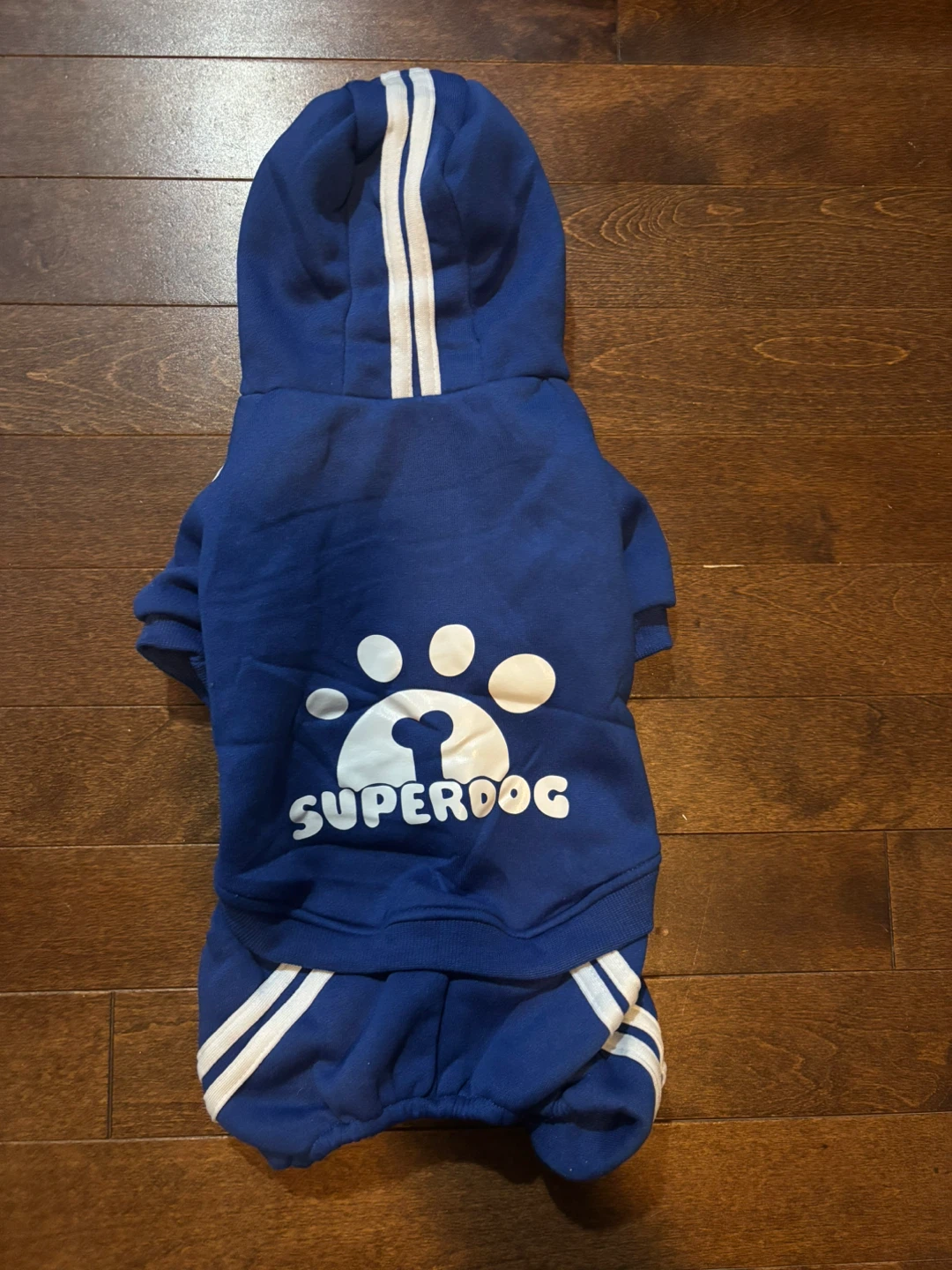 Superdog Blue Dog Hoodie - Size large