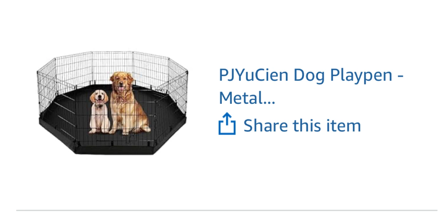 PJYuCien Dog Playpen Metal - photo 2