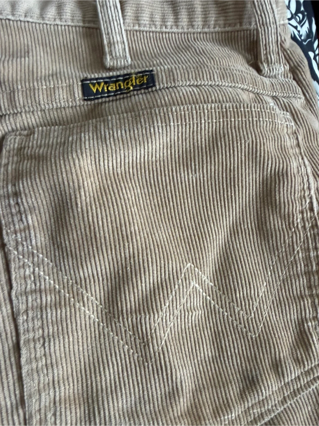 Wrangler Mens Corduroy Pants Vintage1970’s- Tan, Size Medium - photo 2