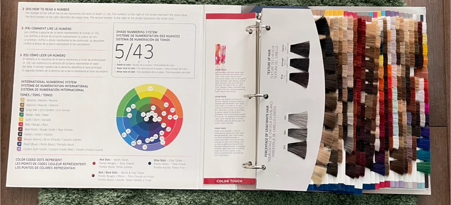 Wella Professionals Hair Color Swatch Book - photo 2