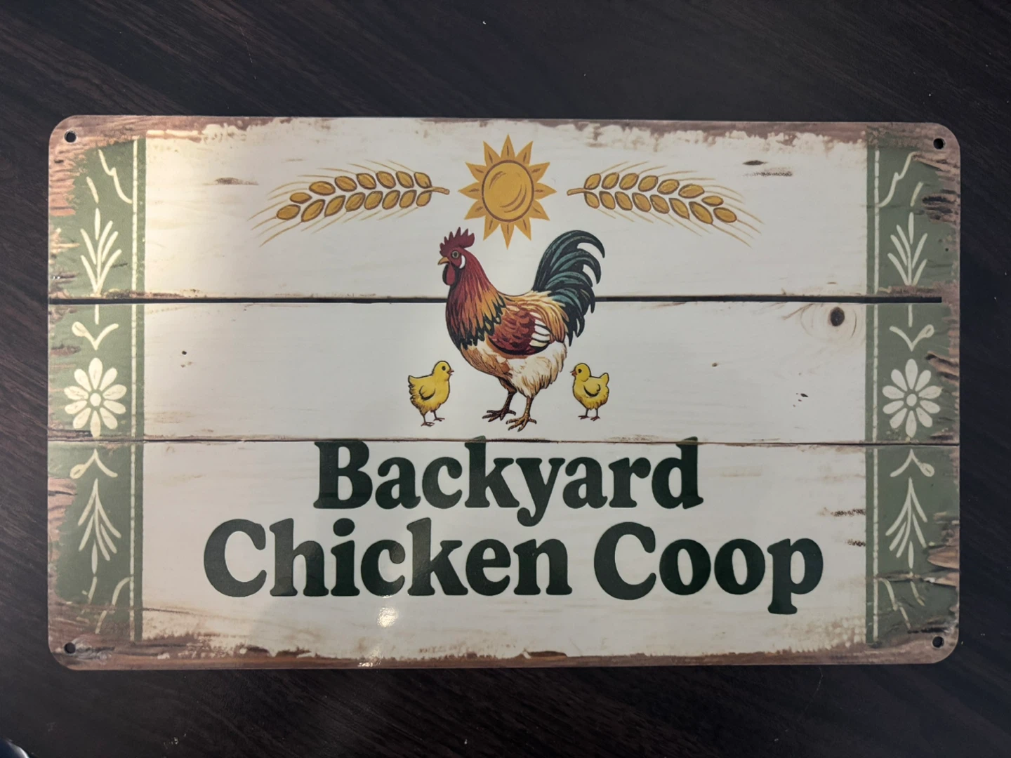 Backyard Chicken Coop Sign