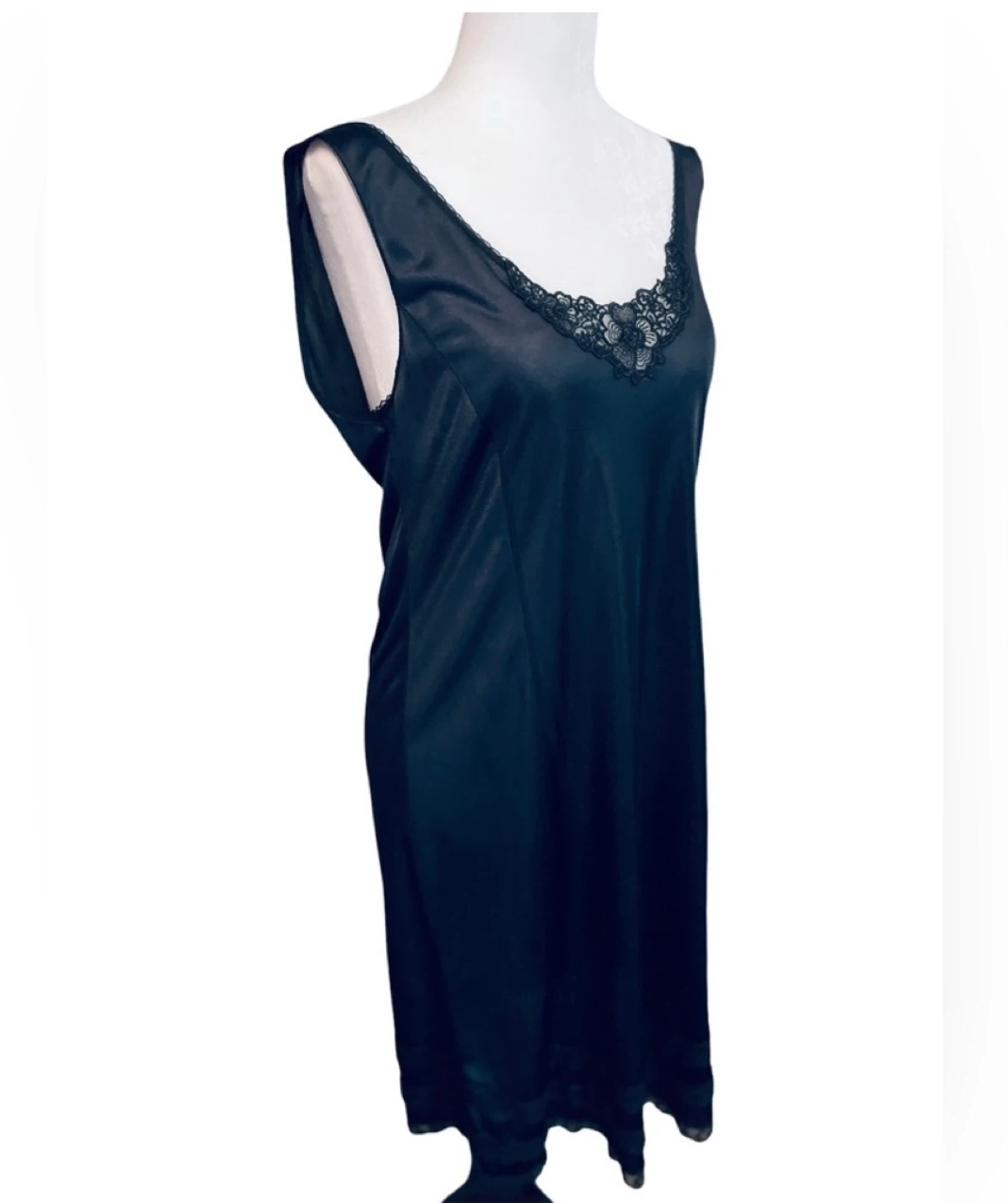 Pink Lady Black Lace Trim Slip Dress - photo 2