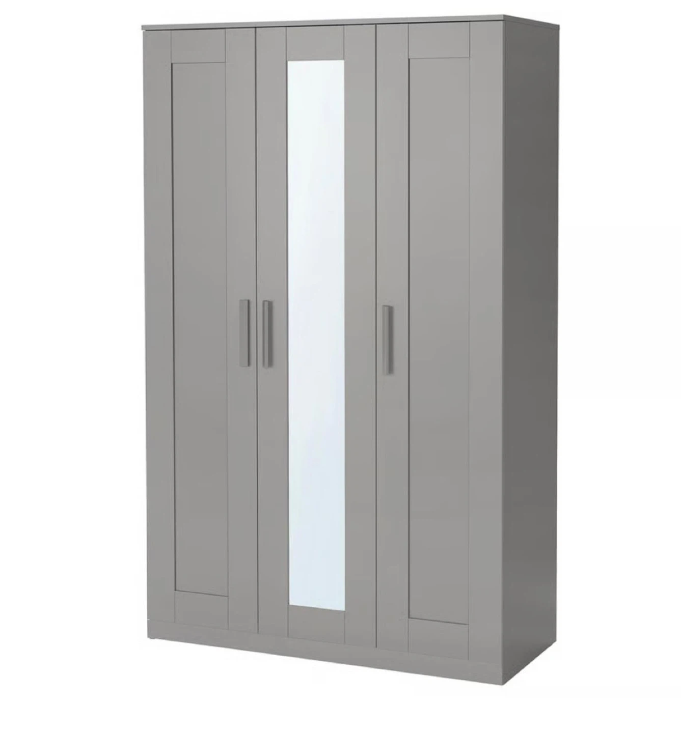 Wardrobe with Mirror - Grey
