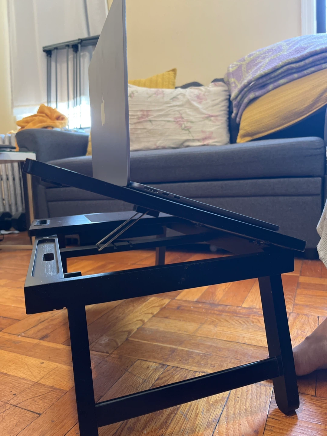 Adjustable Wooden Laptop Bed Tray - photo 2