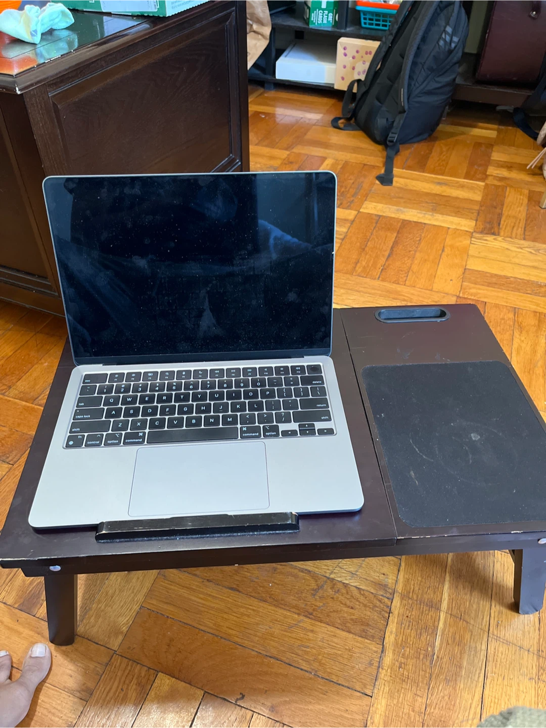 Adjustable Wooden Laptop Bed Tray - photo 3