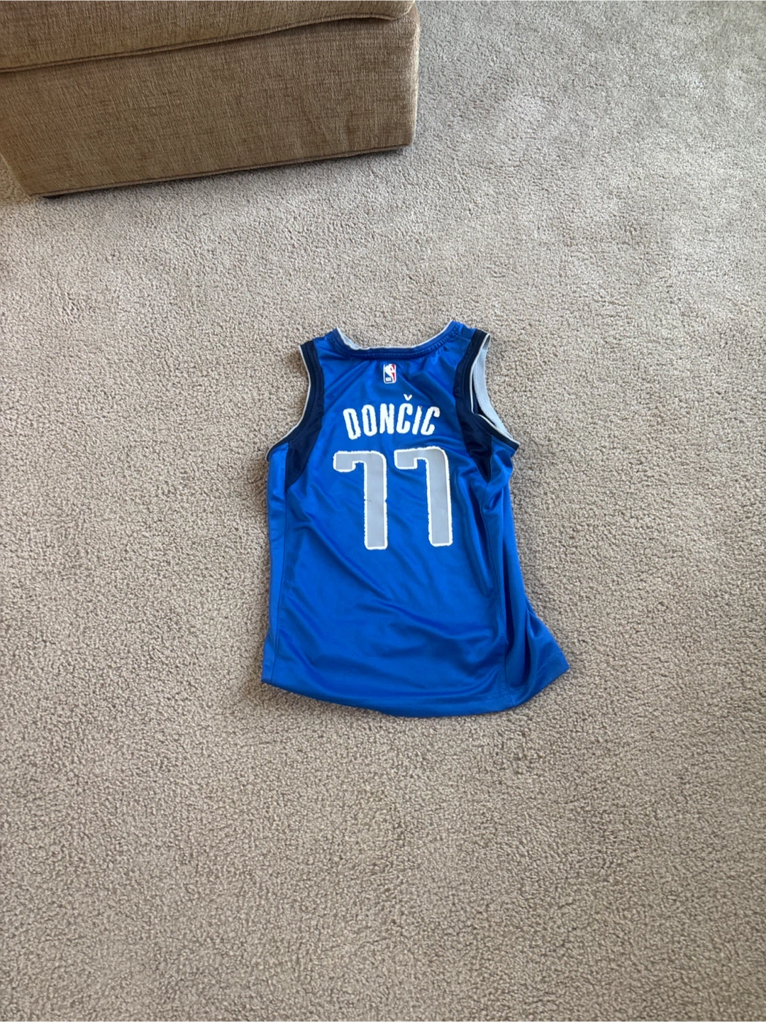 Dallas Mavericks Luka Doncic #77 Jersey T-Shirt Blue Size S - photo 2
