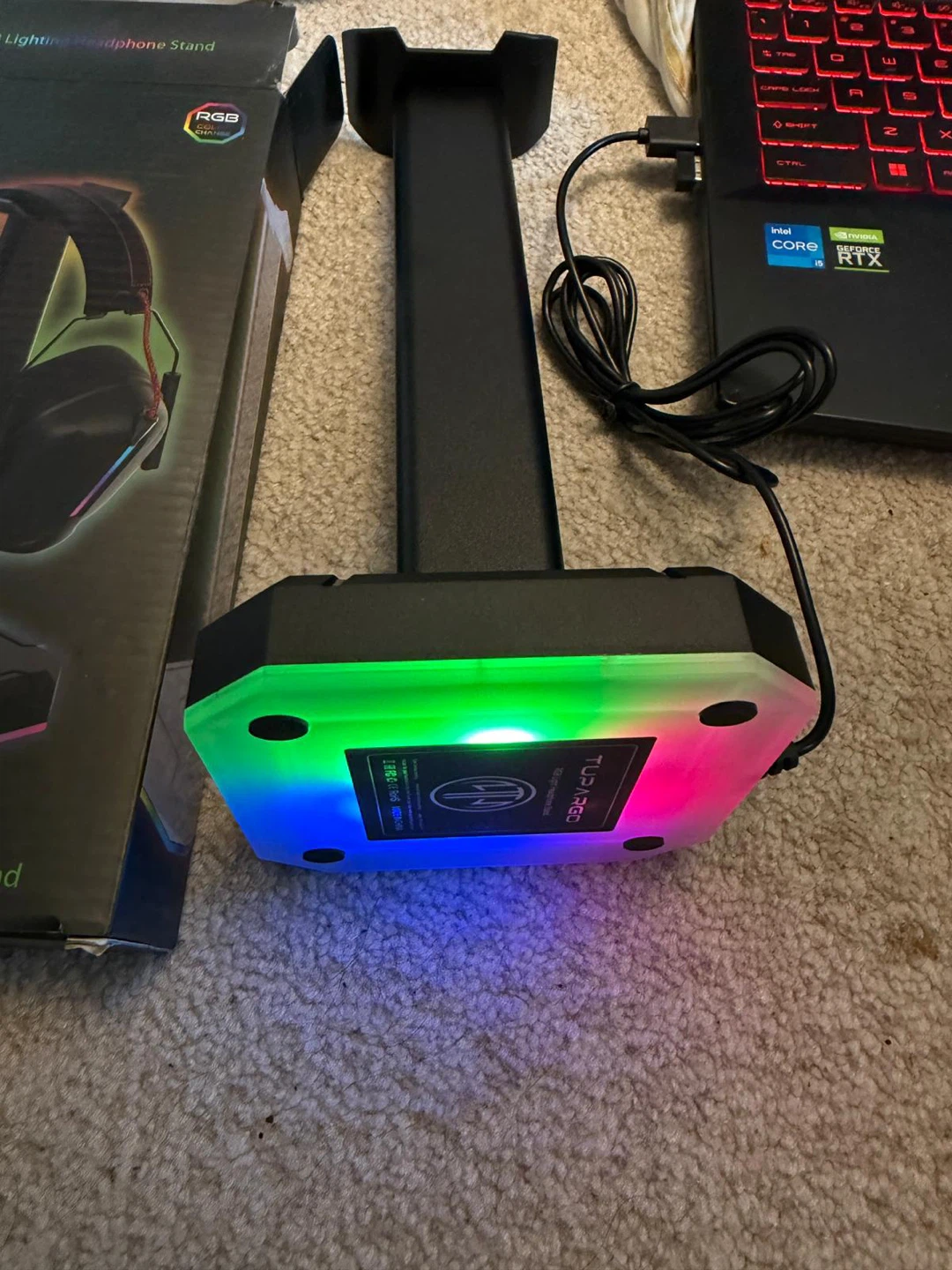 RGB Lighting Headphone Stand - photo 2