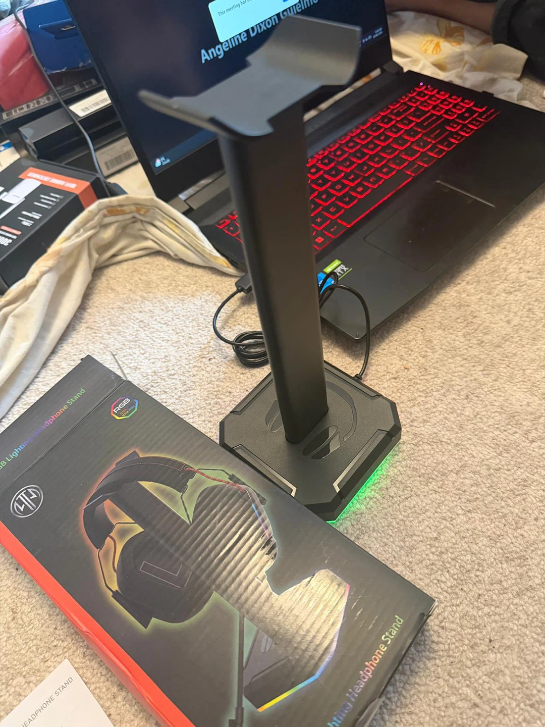 RGB Lighting Headphone Stand - photo 3