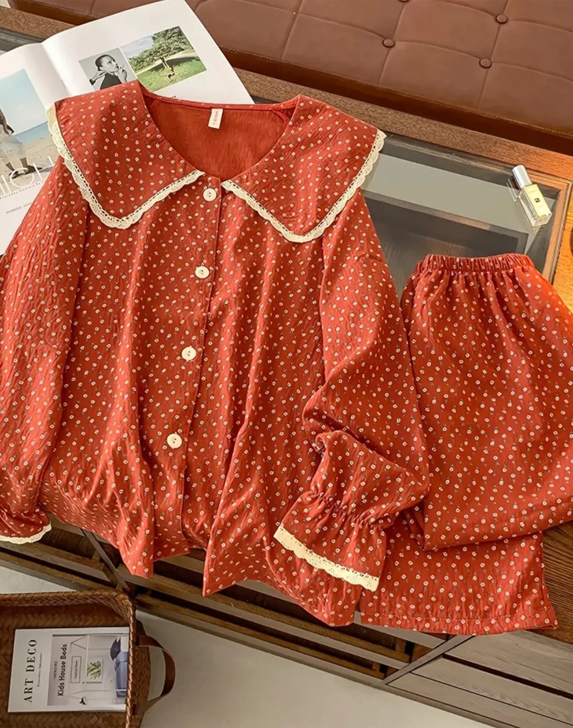 Red Polka Dot Pajama Set - photo 3