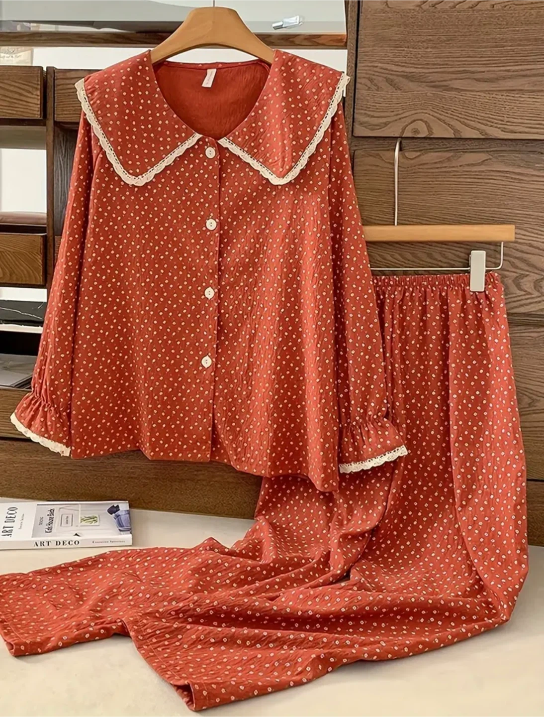 Red Polka Dot Pajama Set - photo 2