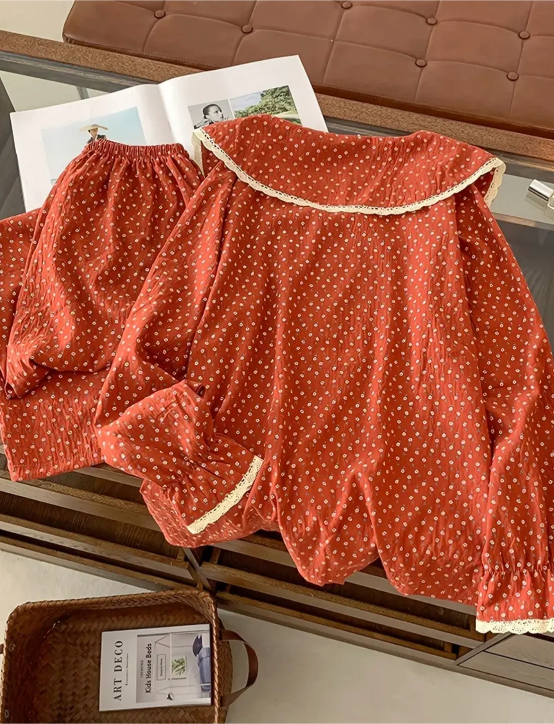 Red Polka Dot Pajama Set - photo 4