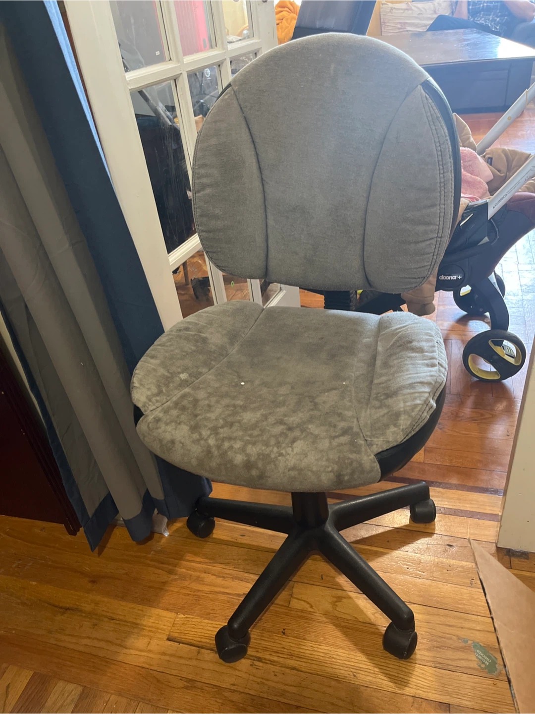 Gray Swivel Office Chair