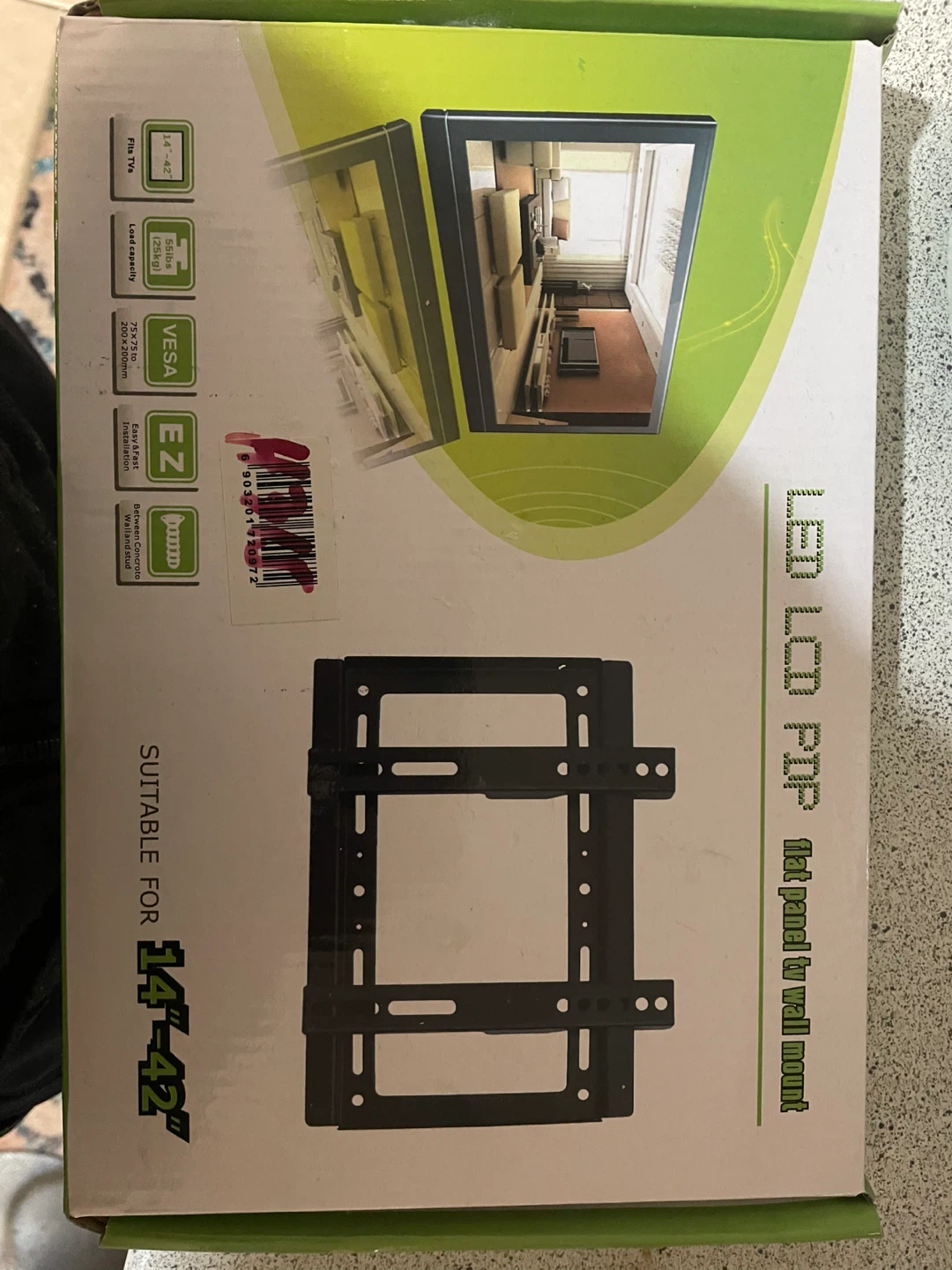 Flat Panel TV Wall Mount 14’ to 42’