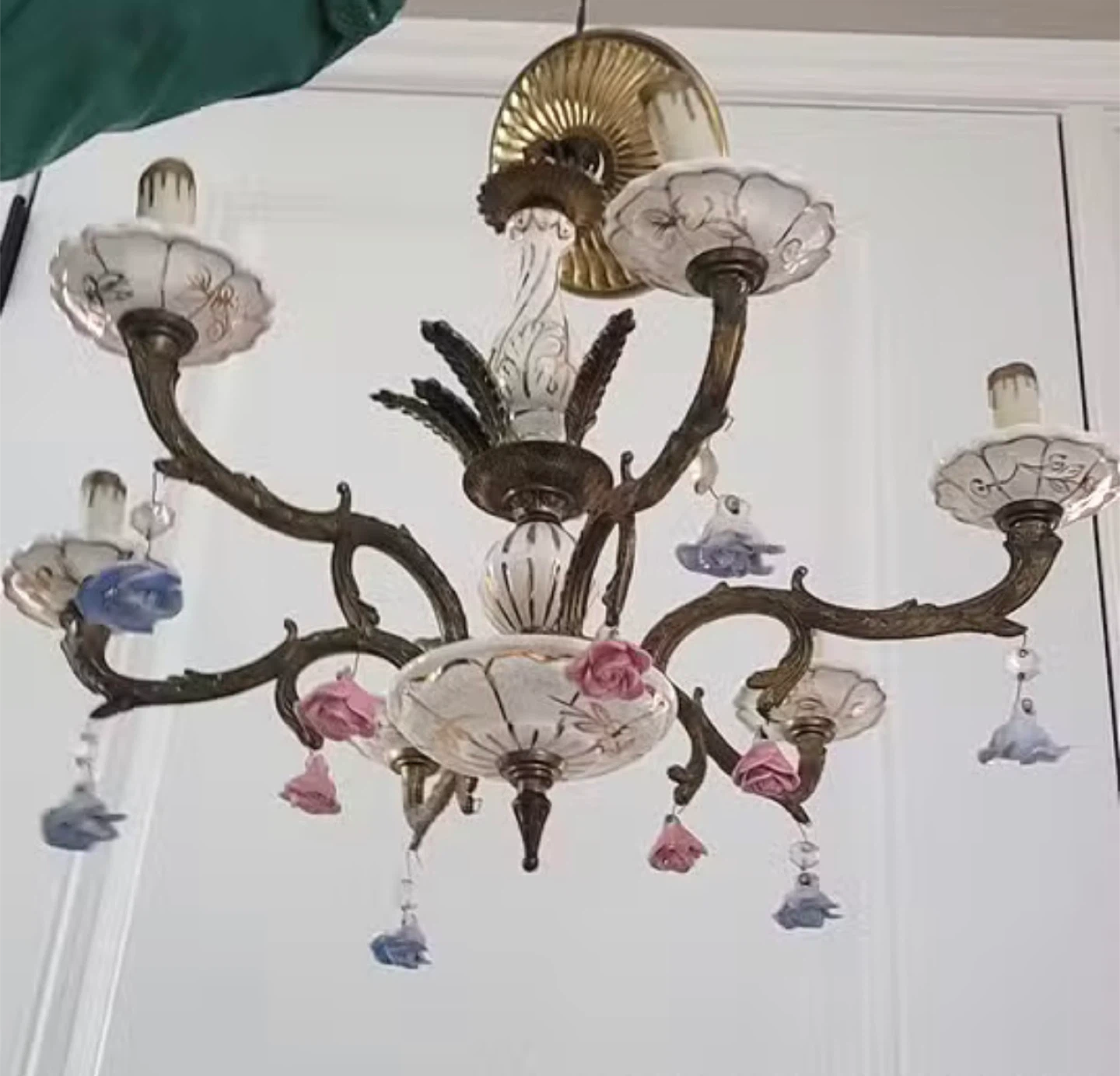 Ornate Chandelier with Floral Accents - photo 2
