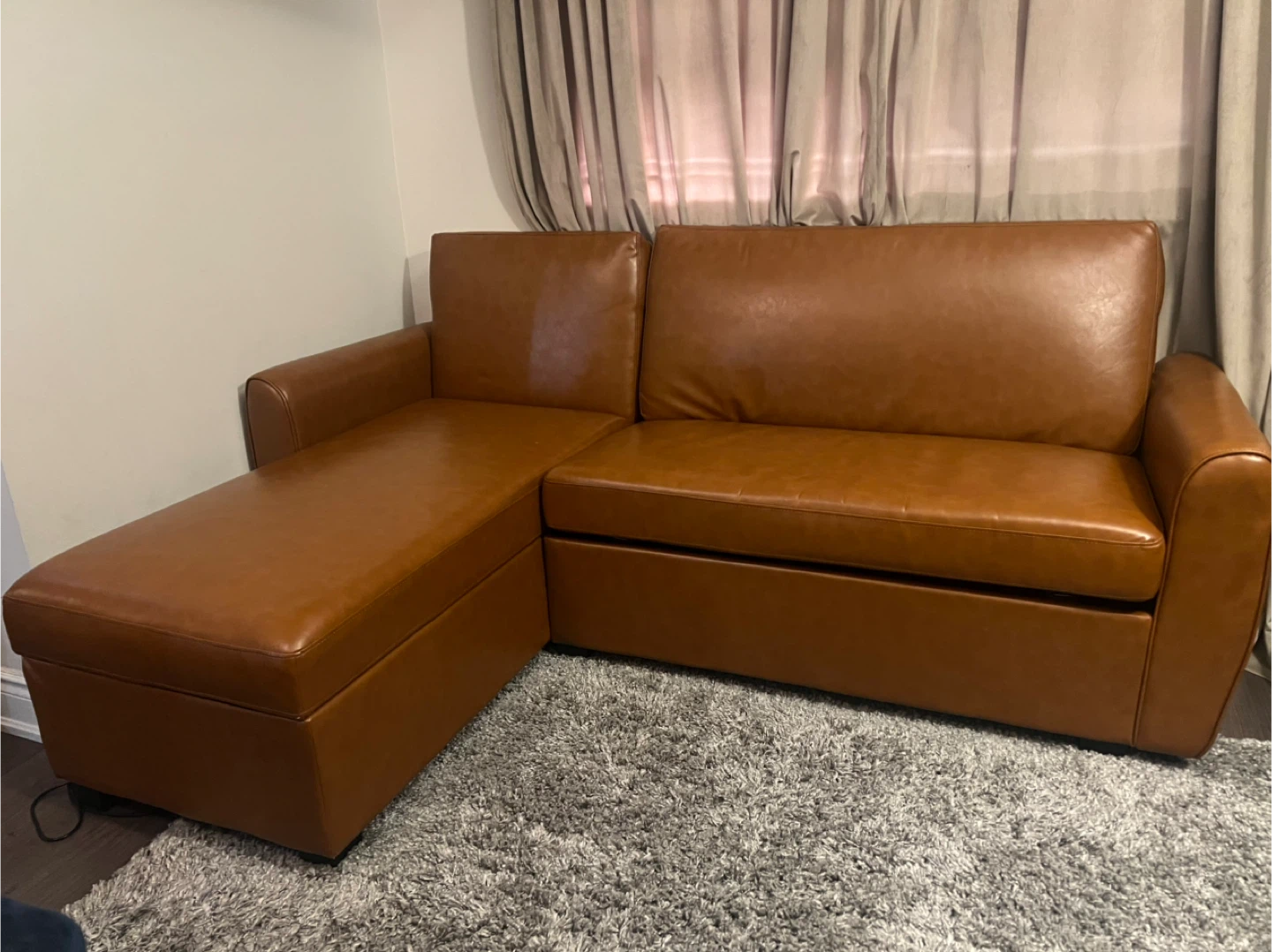 Convertible Sofa Bed with Chaise and Storage - photo 3