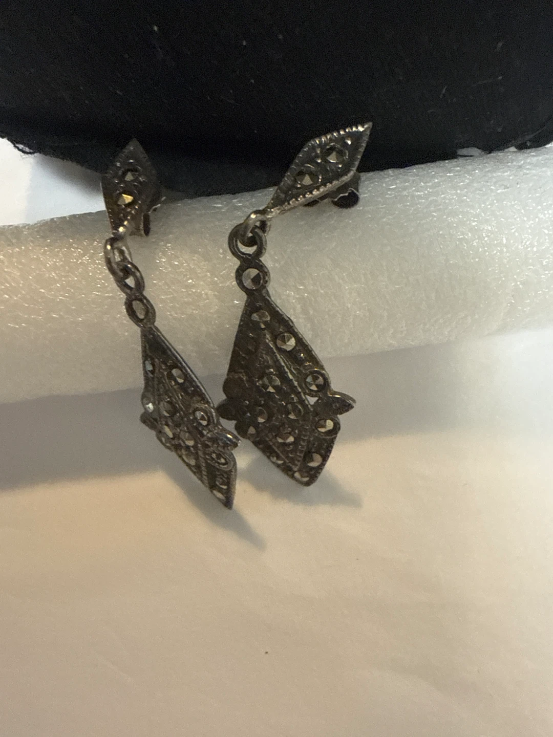 Vintage Marcasite Dangly Earrings
