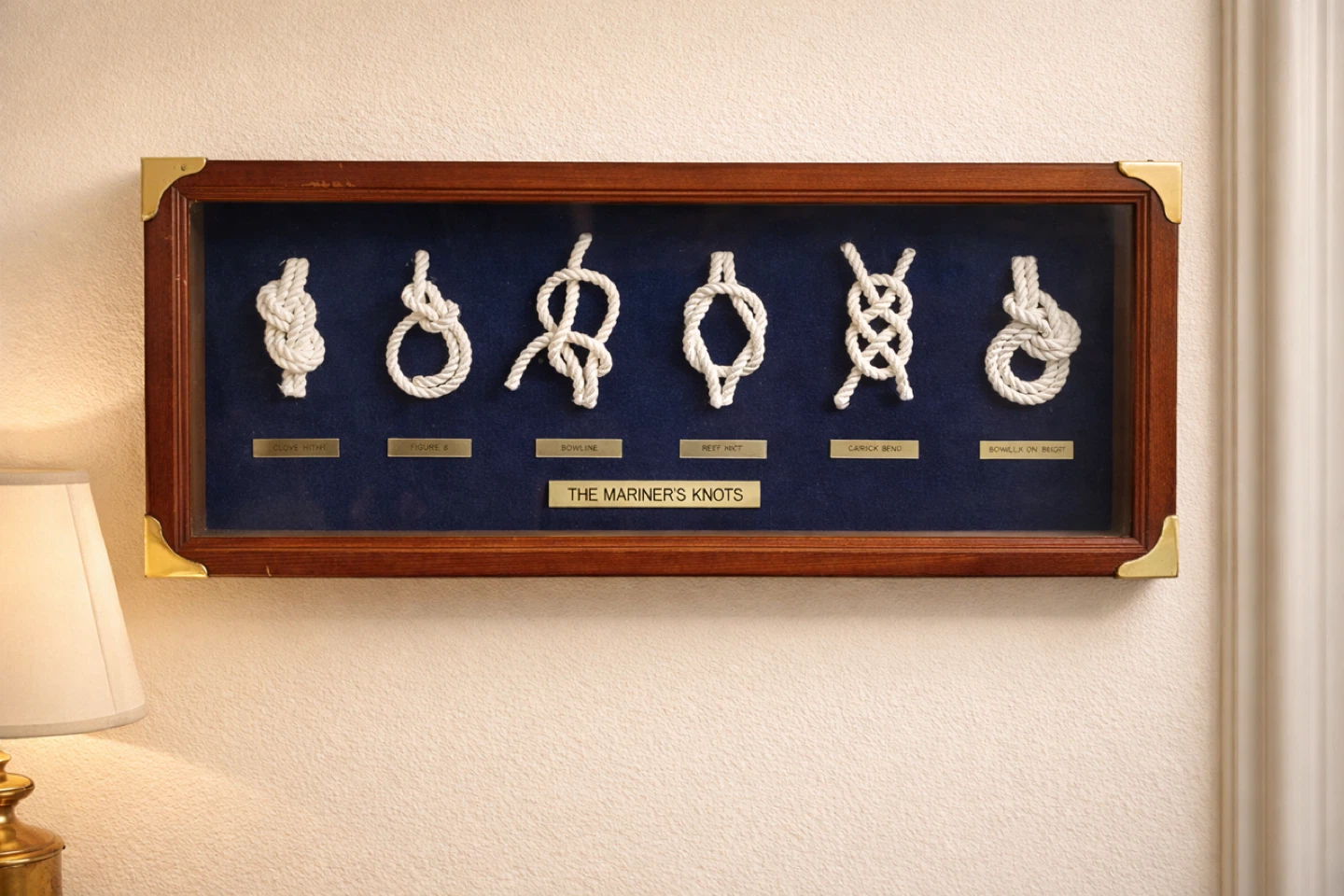 Framed Mariner's Knots Display