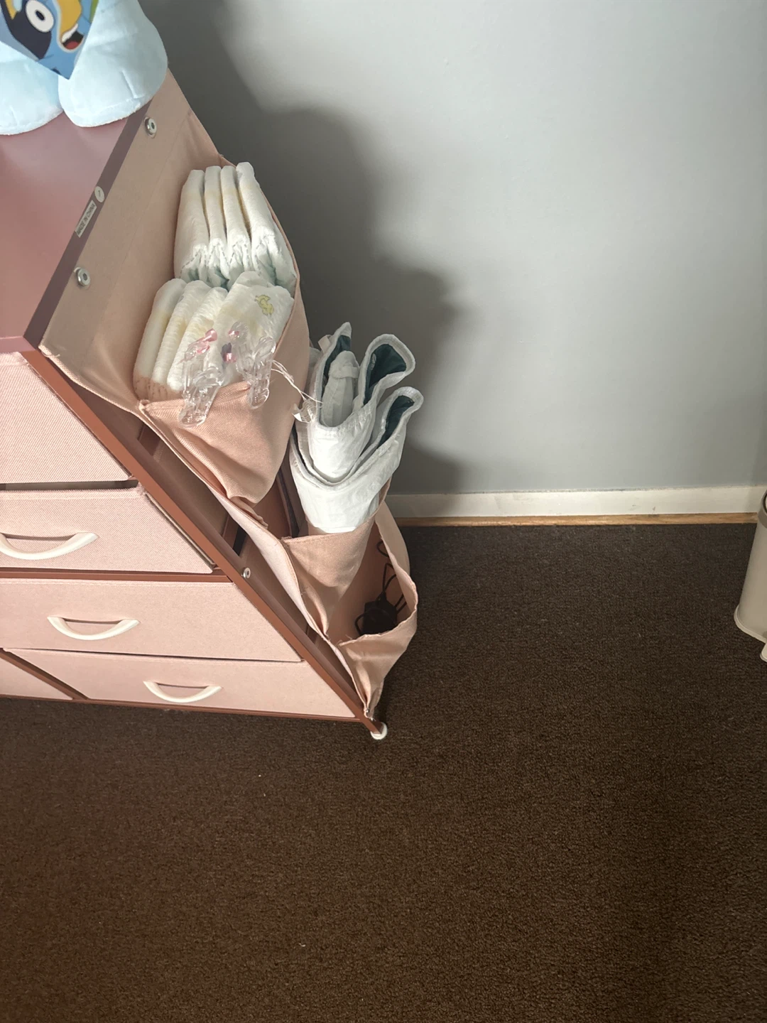 Pink Fabric Drawer Storage Unit - photo 3