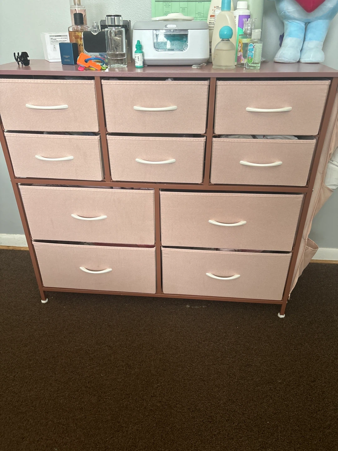 Pink Fabric Drawer Storage Unit - photo 4