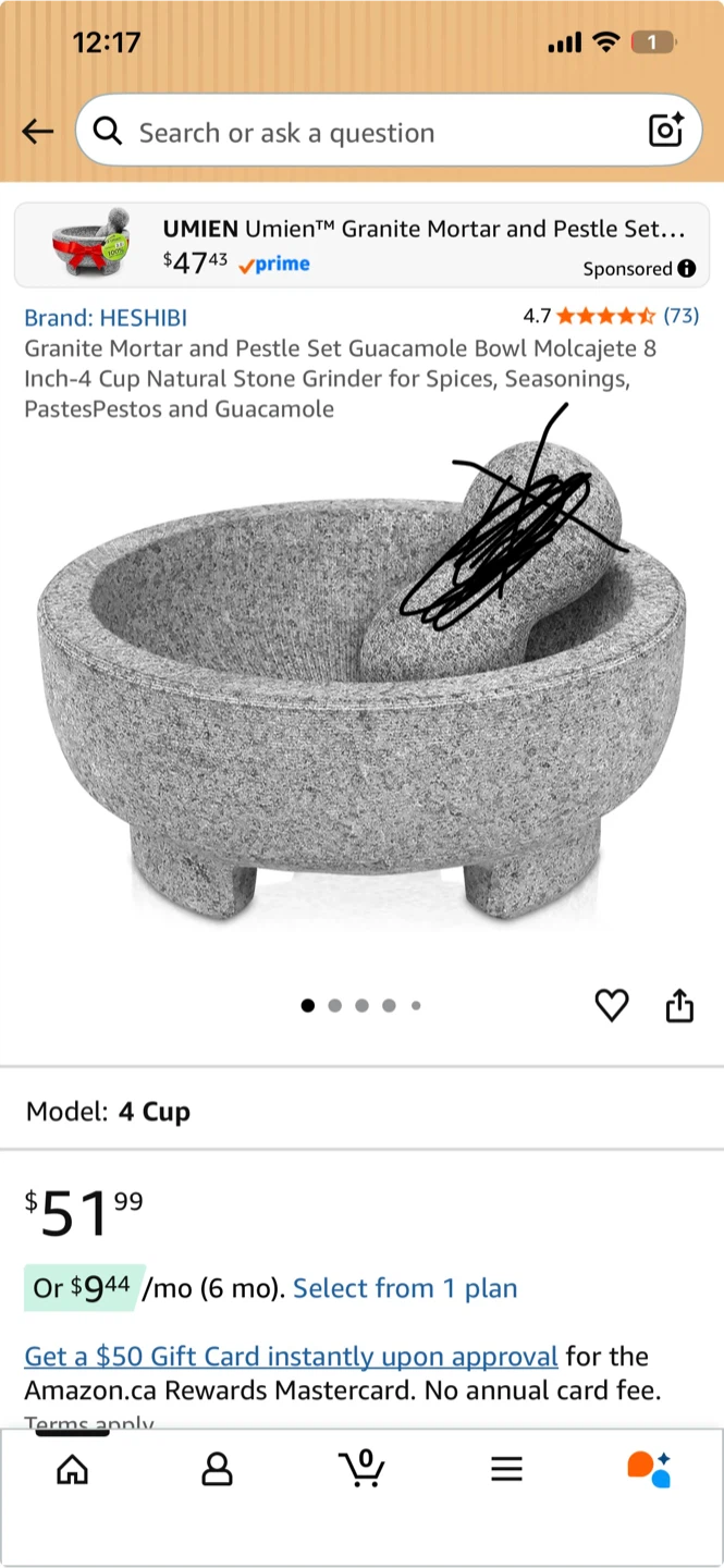 Granite Mortar( only mortar )