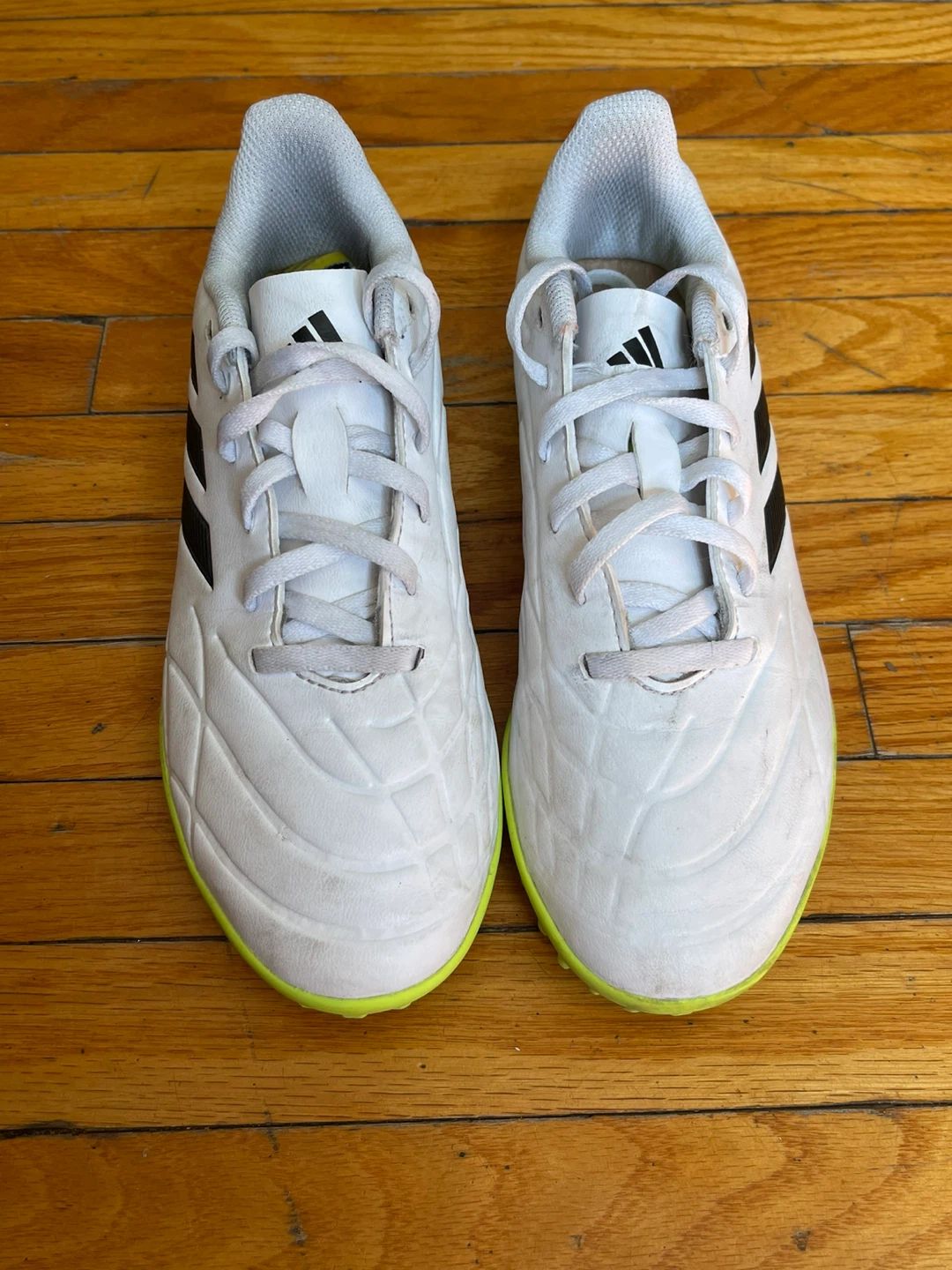 Adidas Soccer Cleats White/Black/Yellow