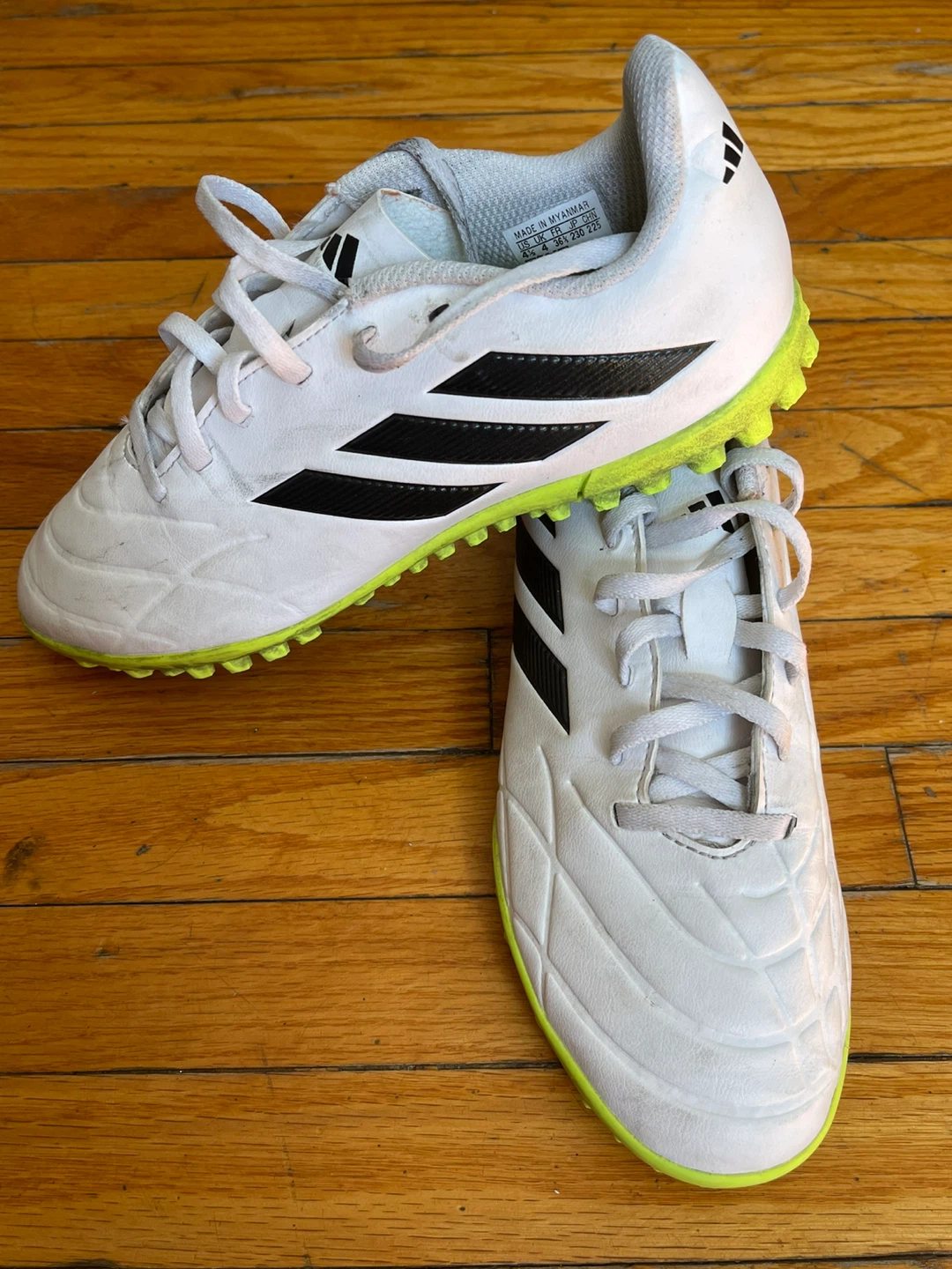 Adidas Soccer Cleats White/Black/Yellow - photo 2