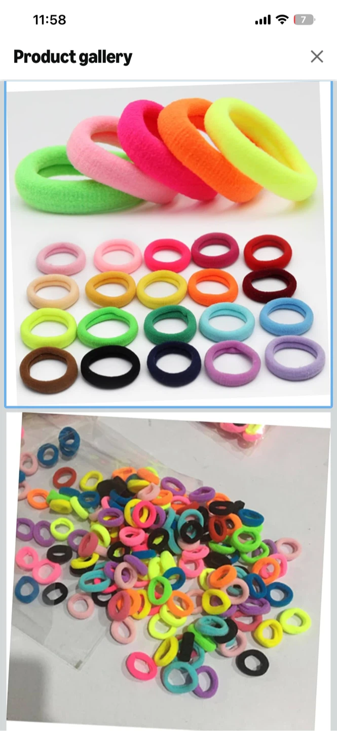 200 pcs Baby Hair Ties Assorted Colours