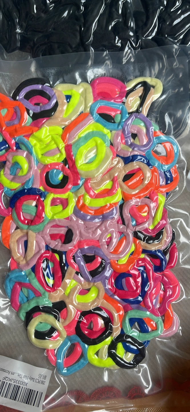200 pcs Baby Hair Ties Assorted Colours - photo 2