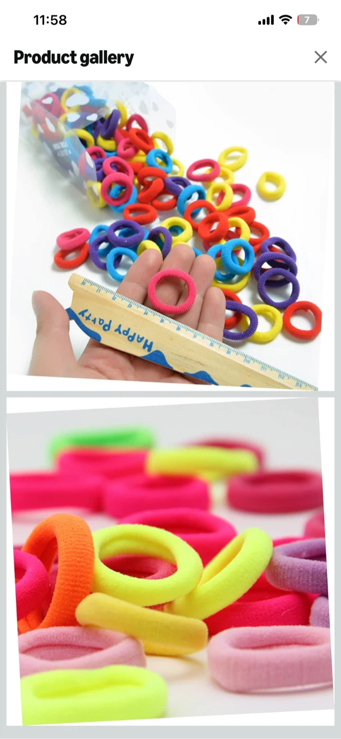 200 pcs Baby Hair Ties Assorted Colours - photo 4