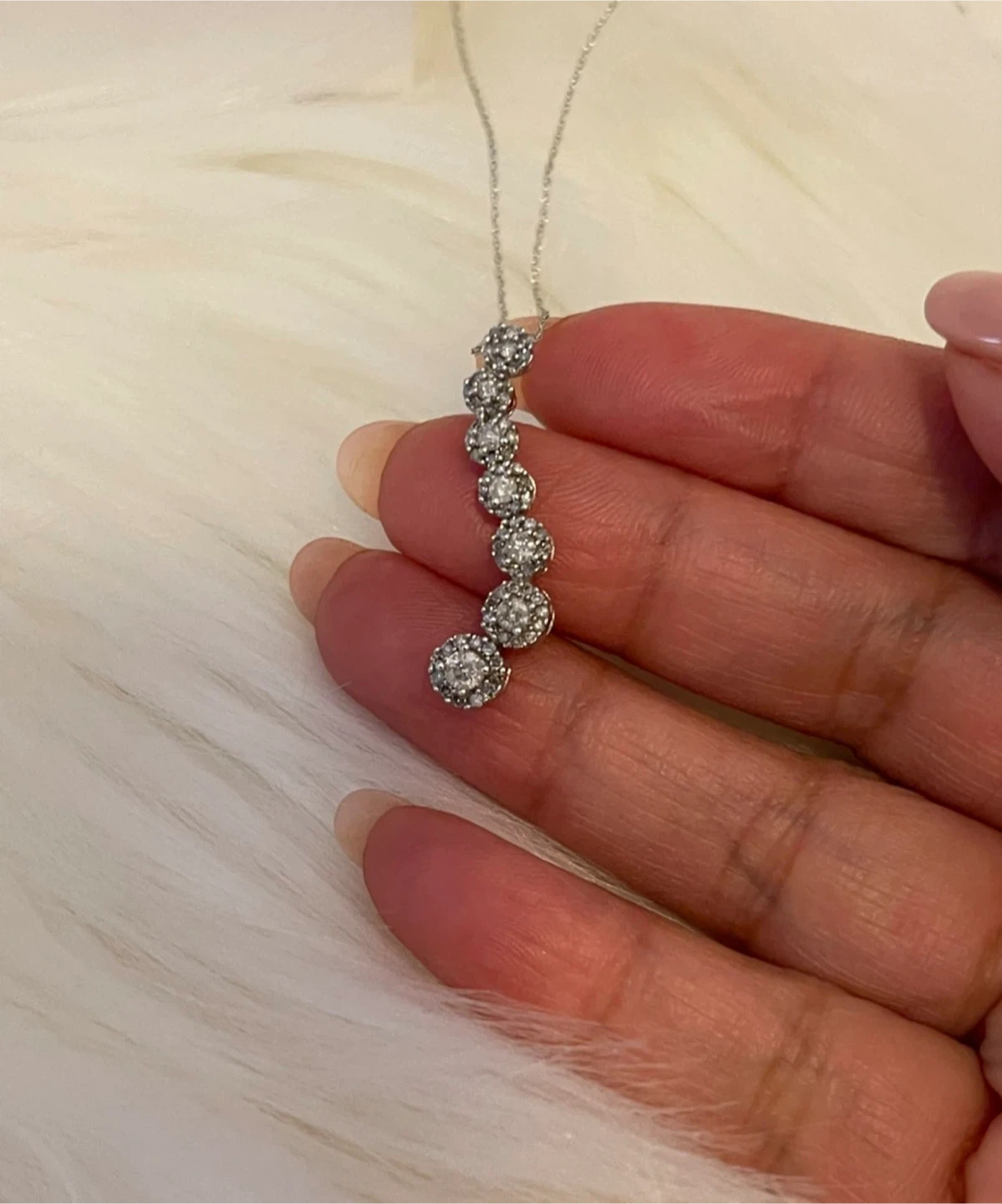 VINTAGE 10kt white gold  Diamond .50ctw  Journey - photo 3