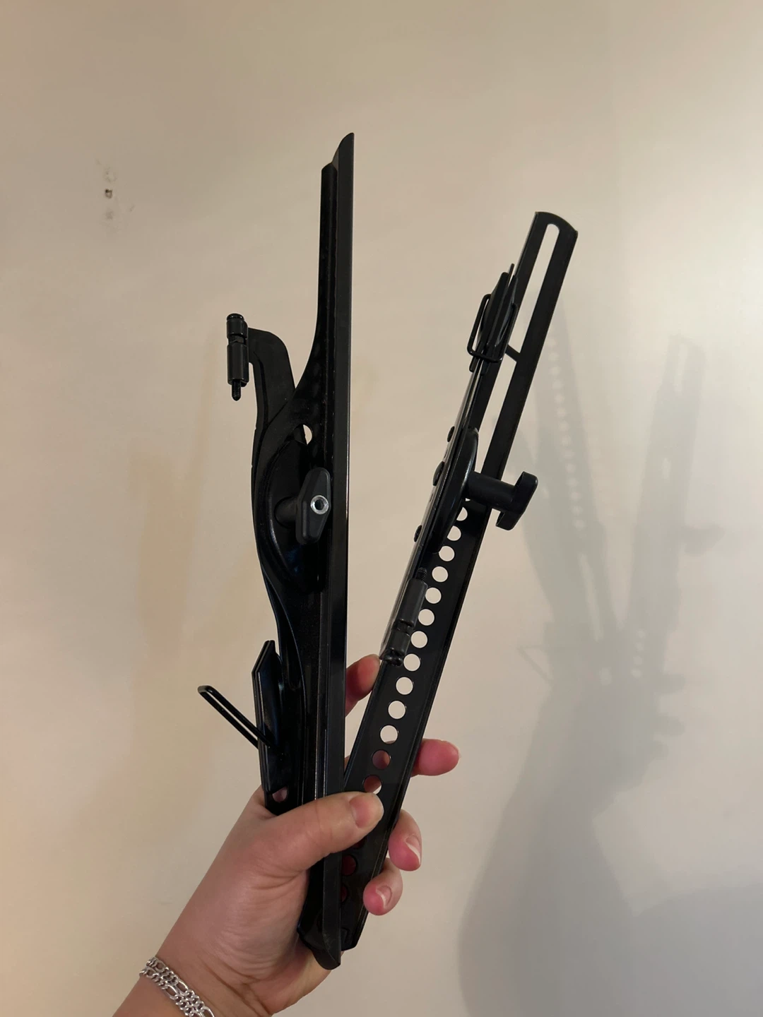 Black Metal Adjustable Mount Brackets