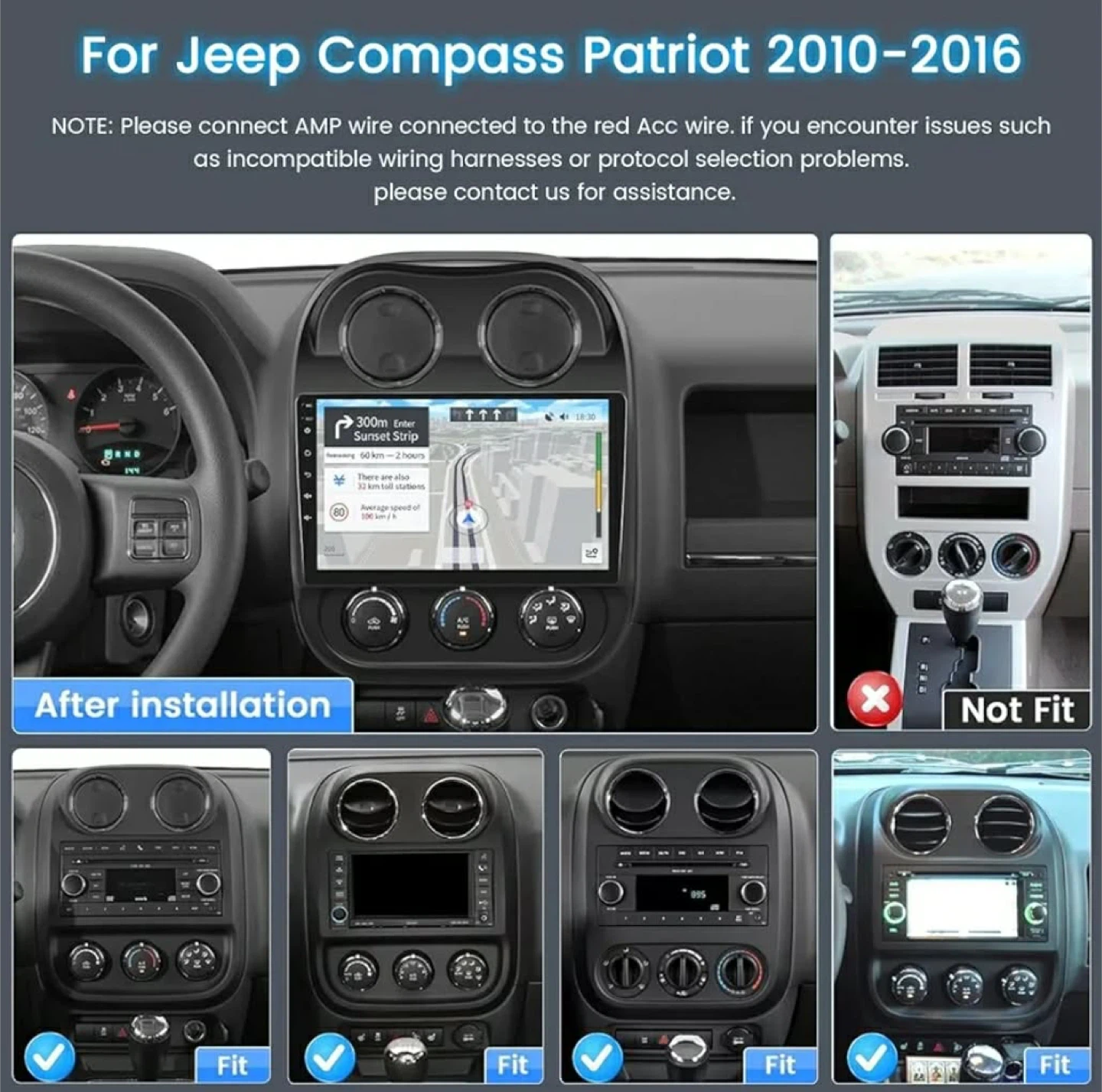 10.1 Inch Android Car Stereo for Jeep Compass Patriot 2010-2016 - photo 2