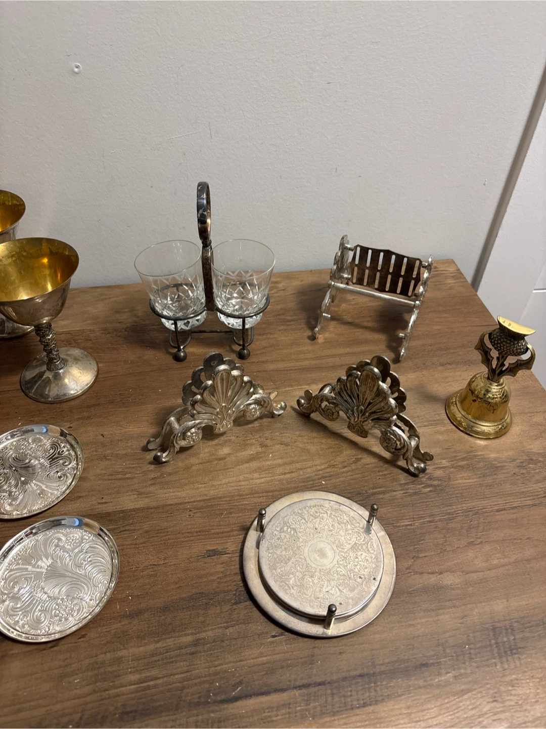 Vintage Collection of Goblet and Coasters - photo 3