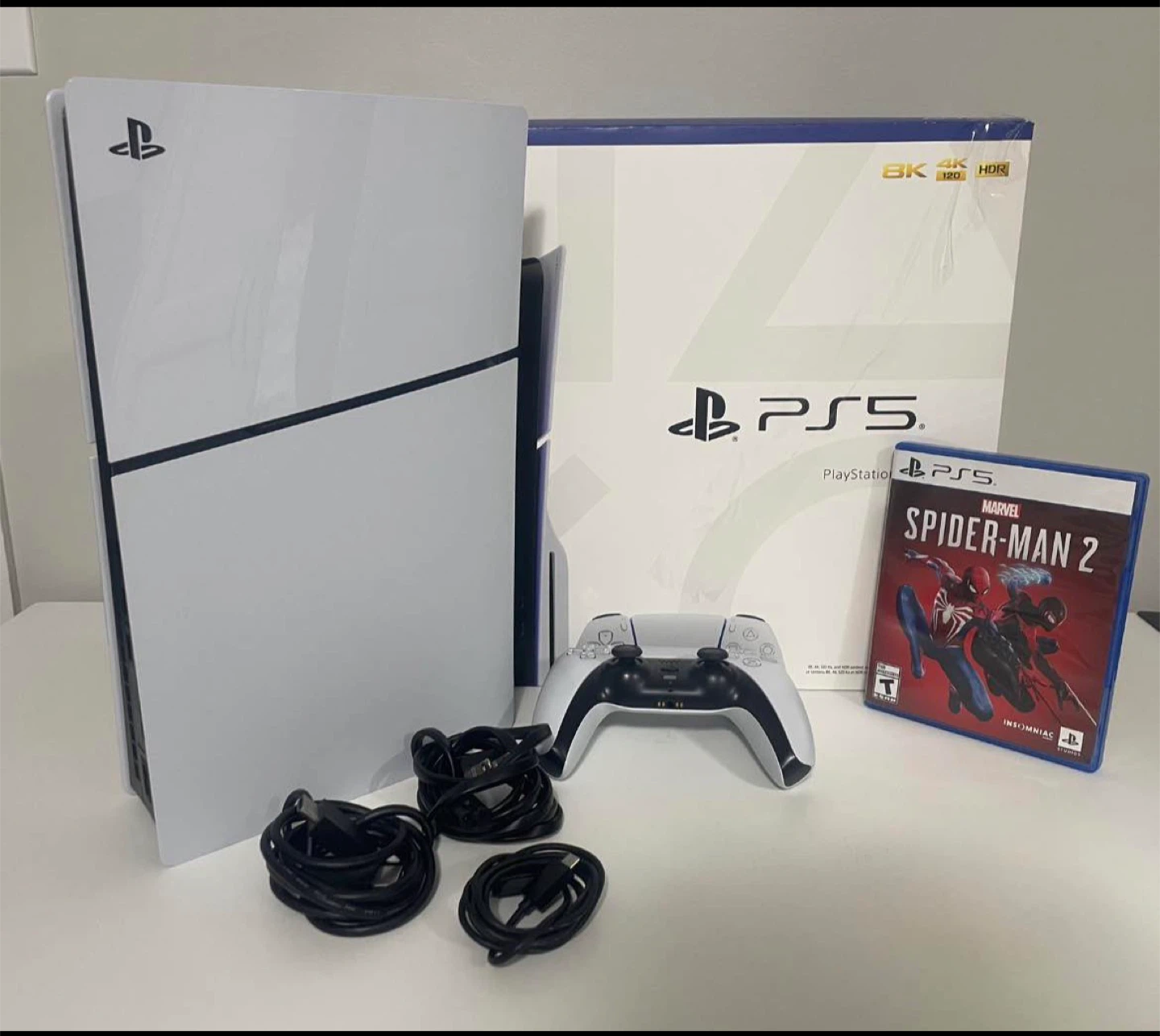 PlayStation 5 Console Bundle with Controller and Spider-Man 2