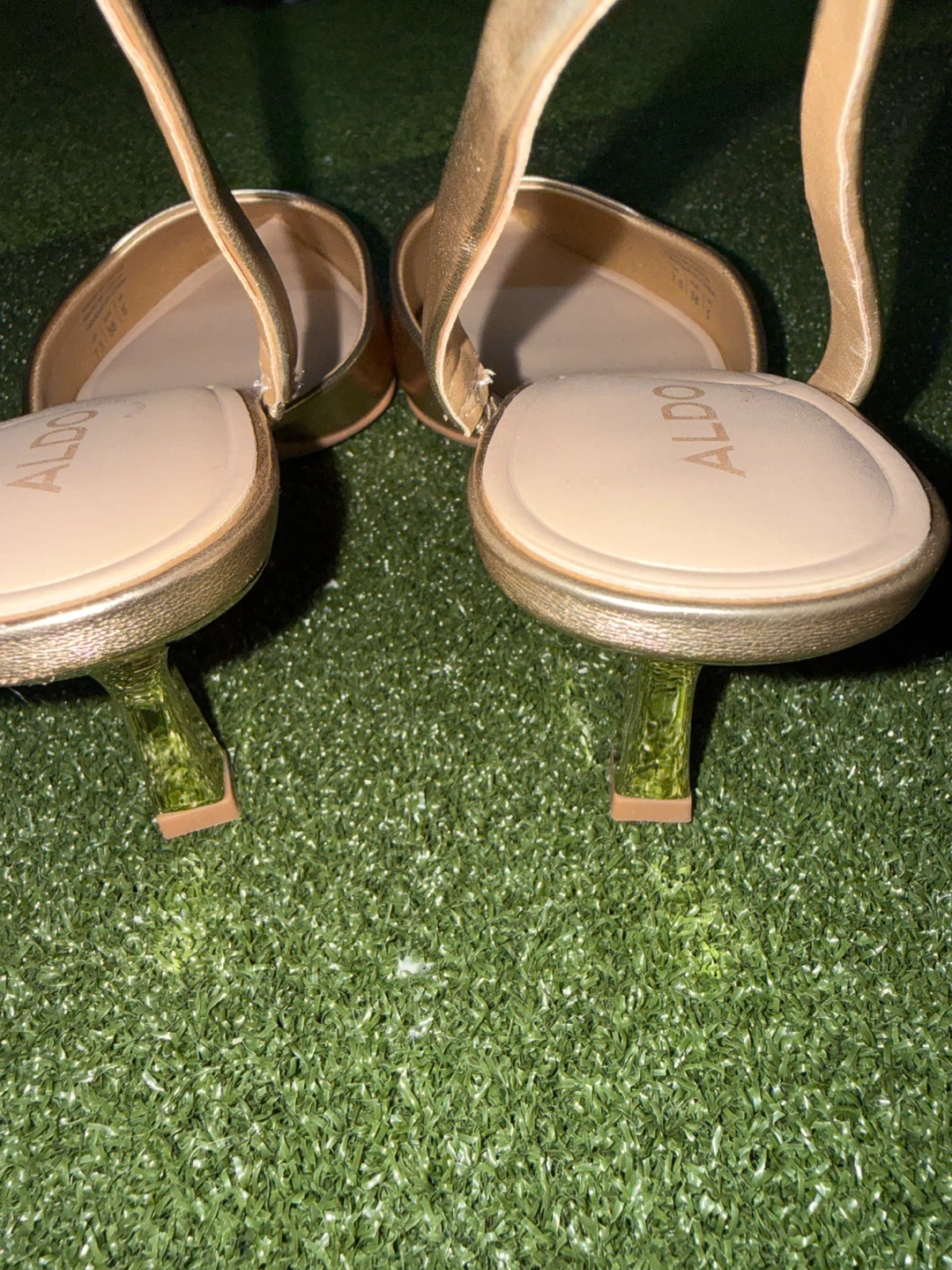 ALDO Women's Gold Slingback Heels - photo 4