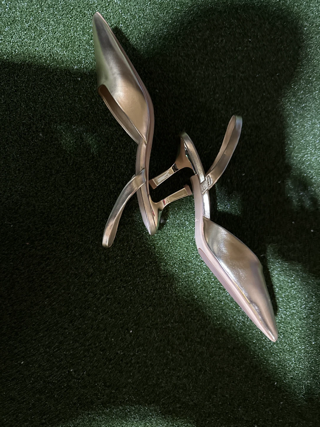 ALDO Women's Gold Slingback Heels - photo 2
