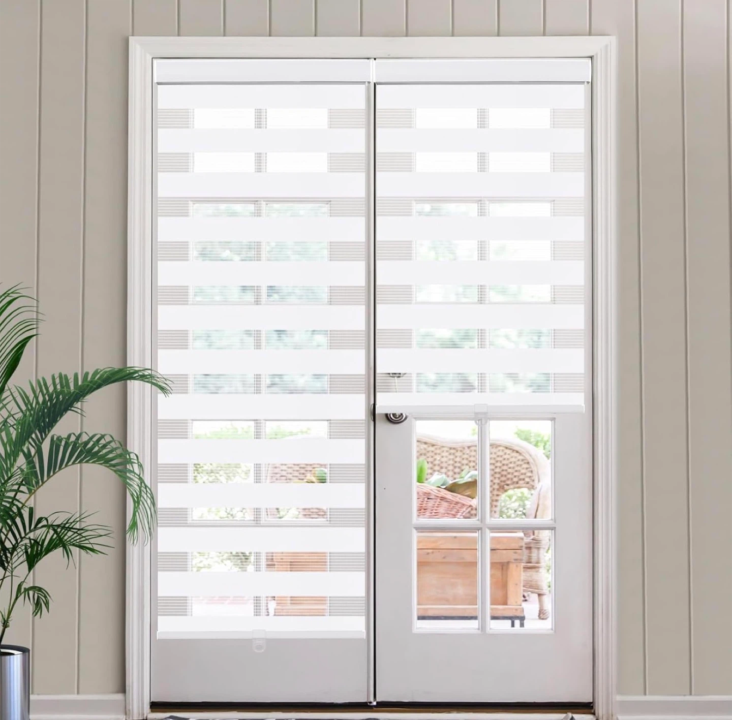NEW 2X Cordless Zebra Blinds, 65” W x 90” H