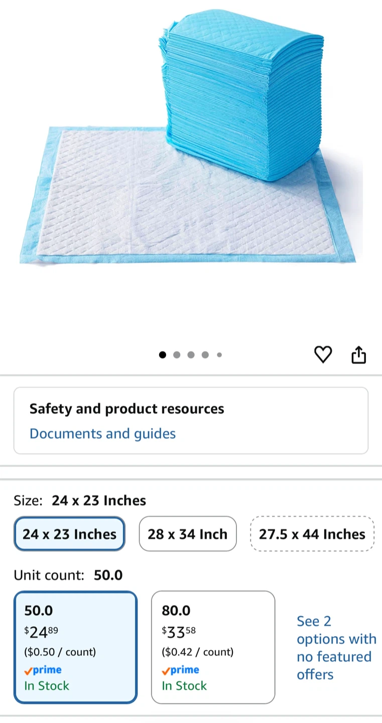 Disposable pads