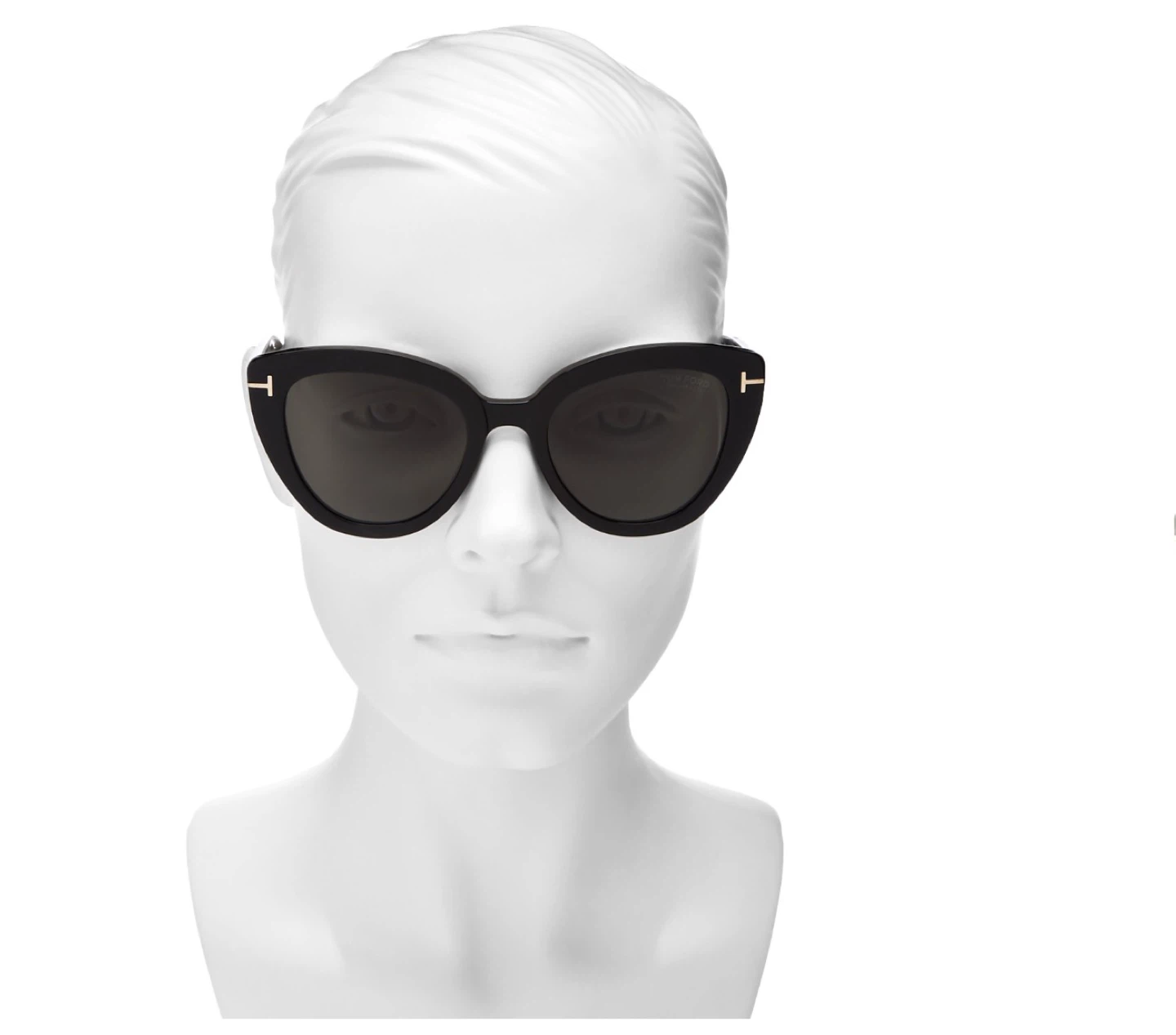 Tom Ford IZZI Cat-Eye Sunglasses Polarized Black