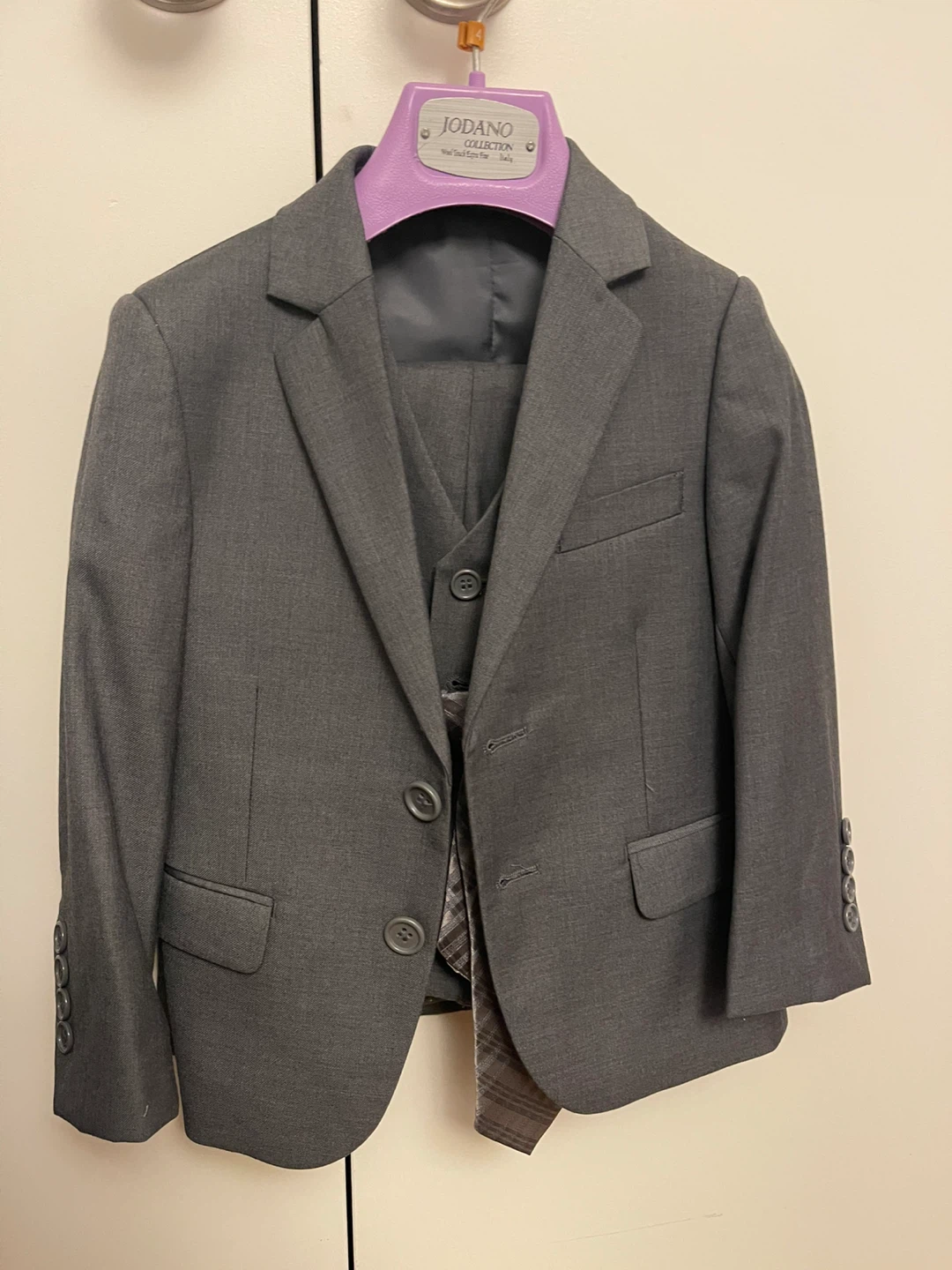 JODANO Collection Boys Grey 4-Piece Suit Set - photo 2