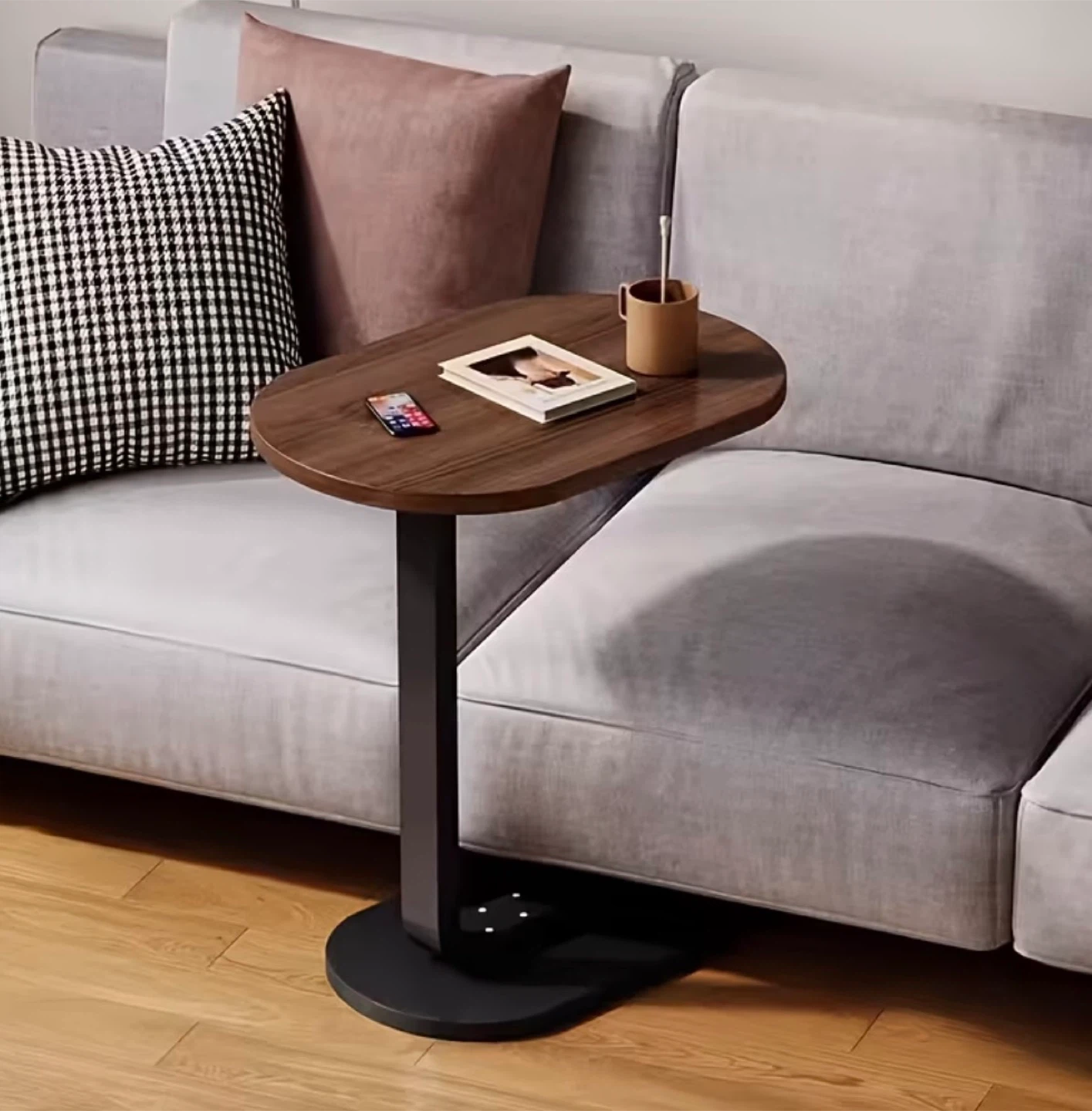 C-Shaped Side Table - BRAND NEW IN BOX - photo 2