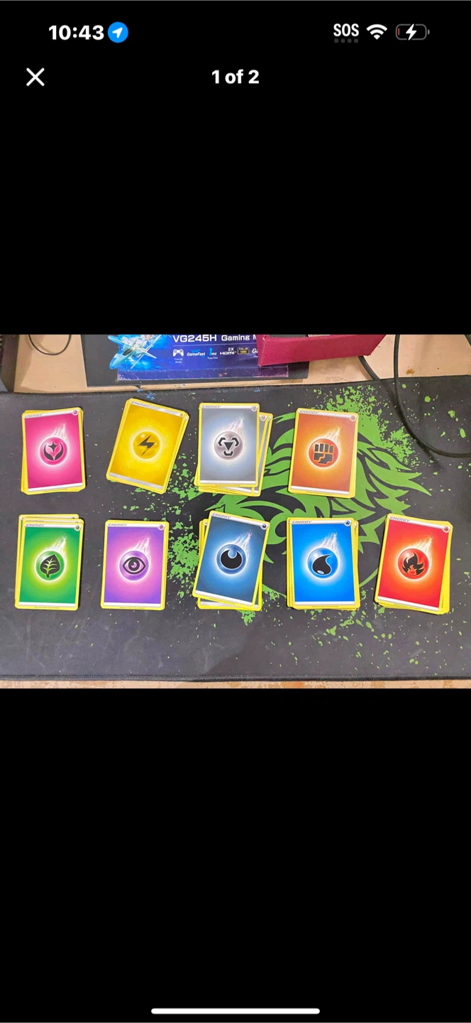 Pokemon energy starter bundle - 45 cards ( 5 of each type )