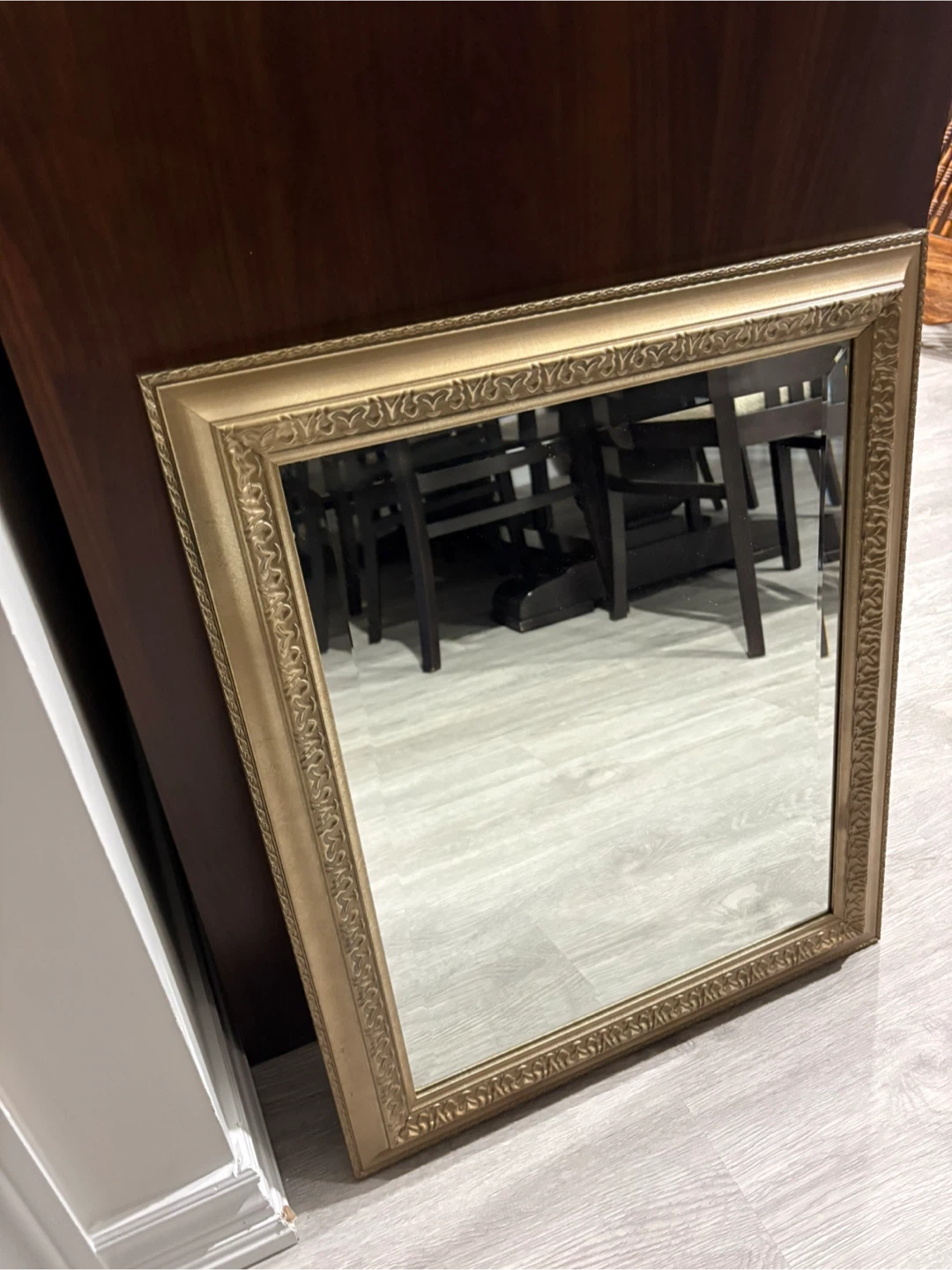 2 Ornate Gold Framed Wall Mirrors - photo 3