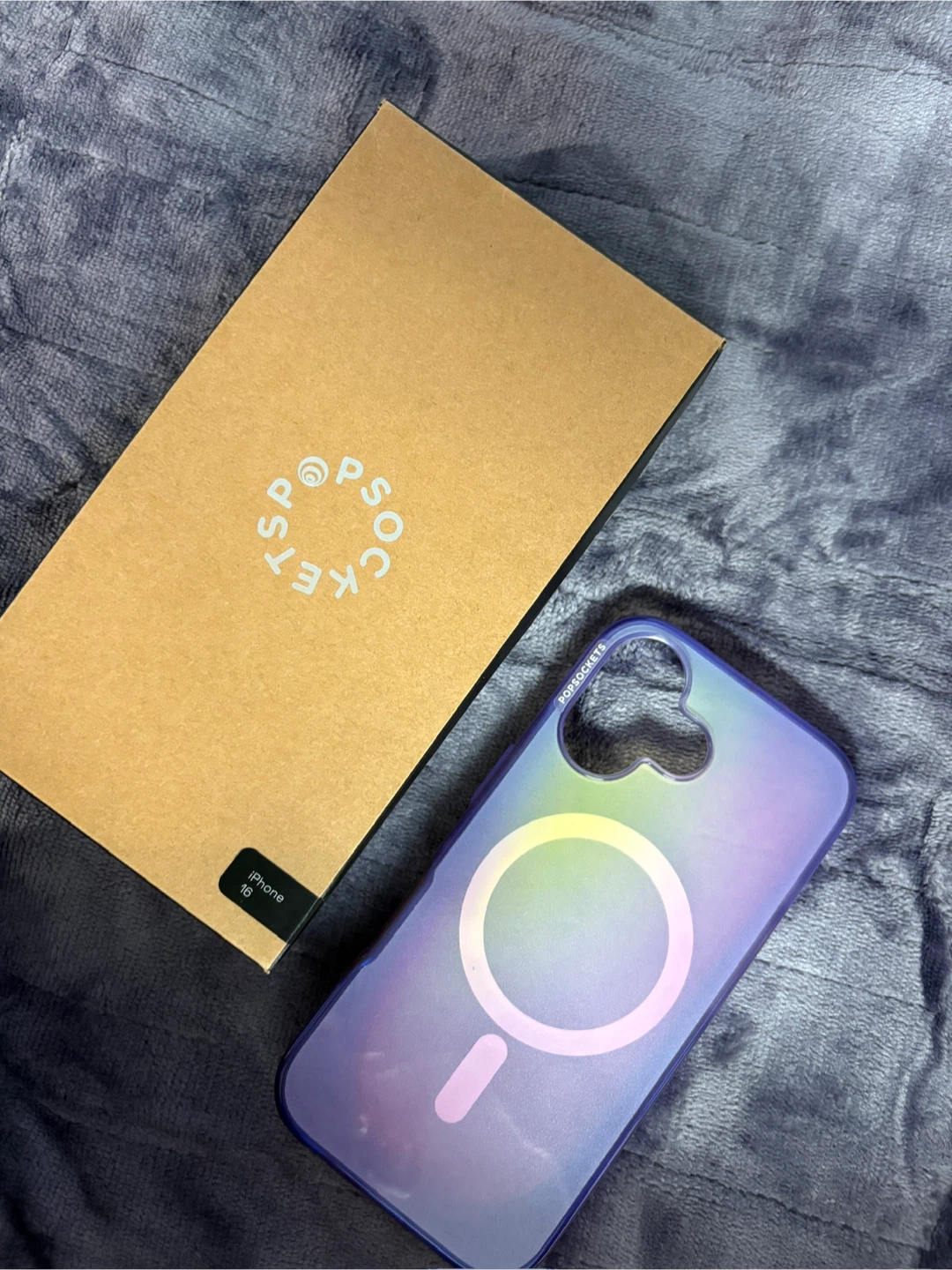PopSockets iPhone 16 MagSafe Case - Iridescent Purple