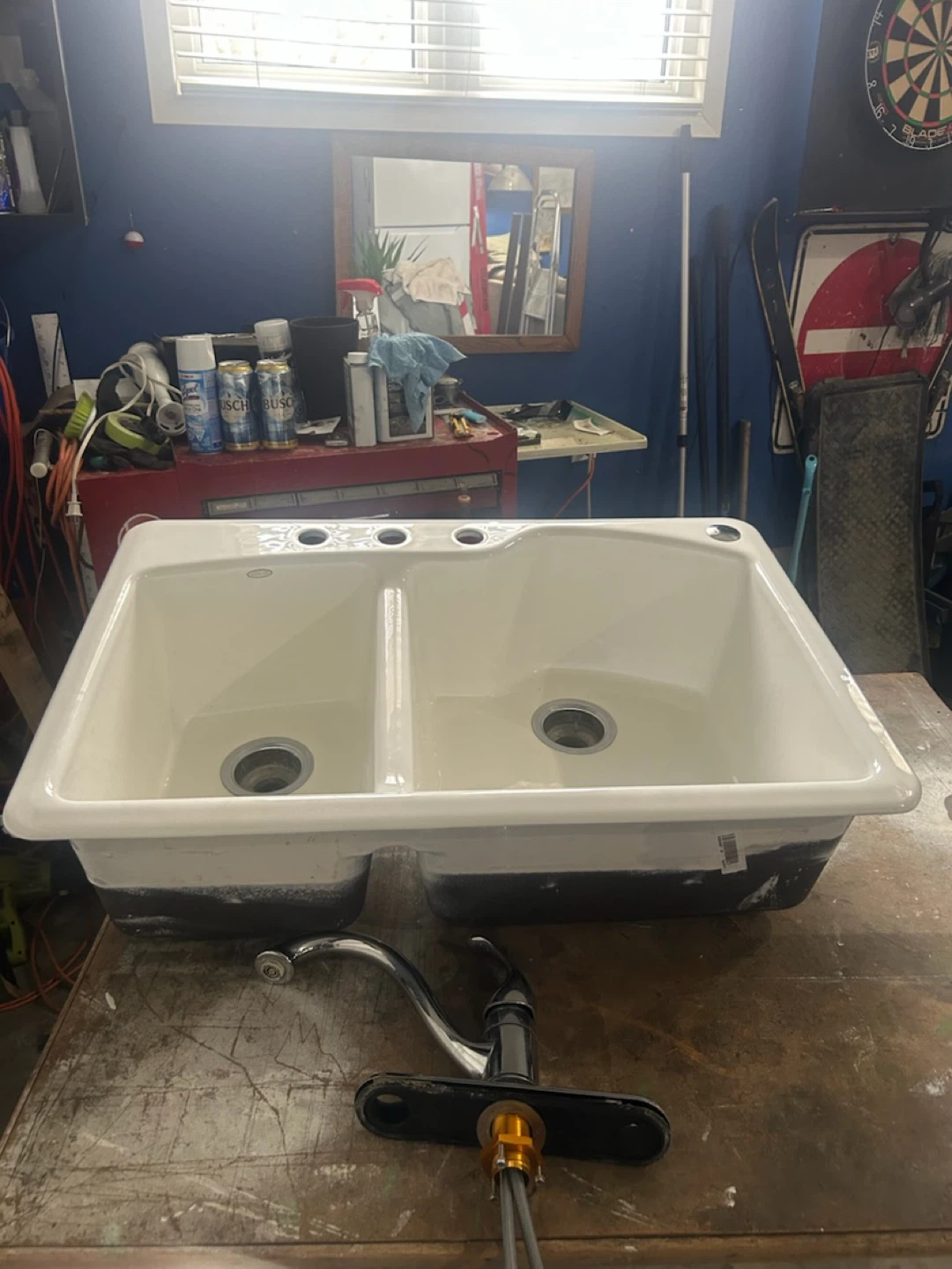 Used Cast Iron Koehler kitchen sink