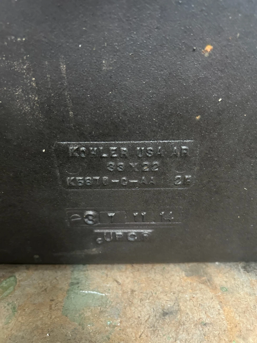 Used Cast Iron Koehler kitchen sink - photo 2